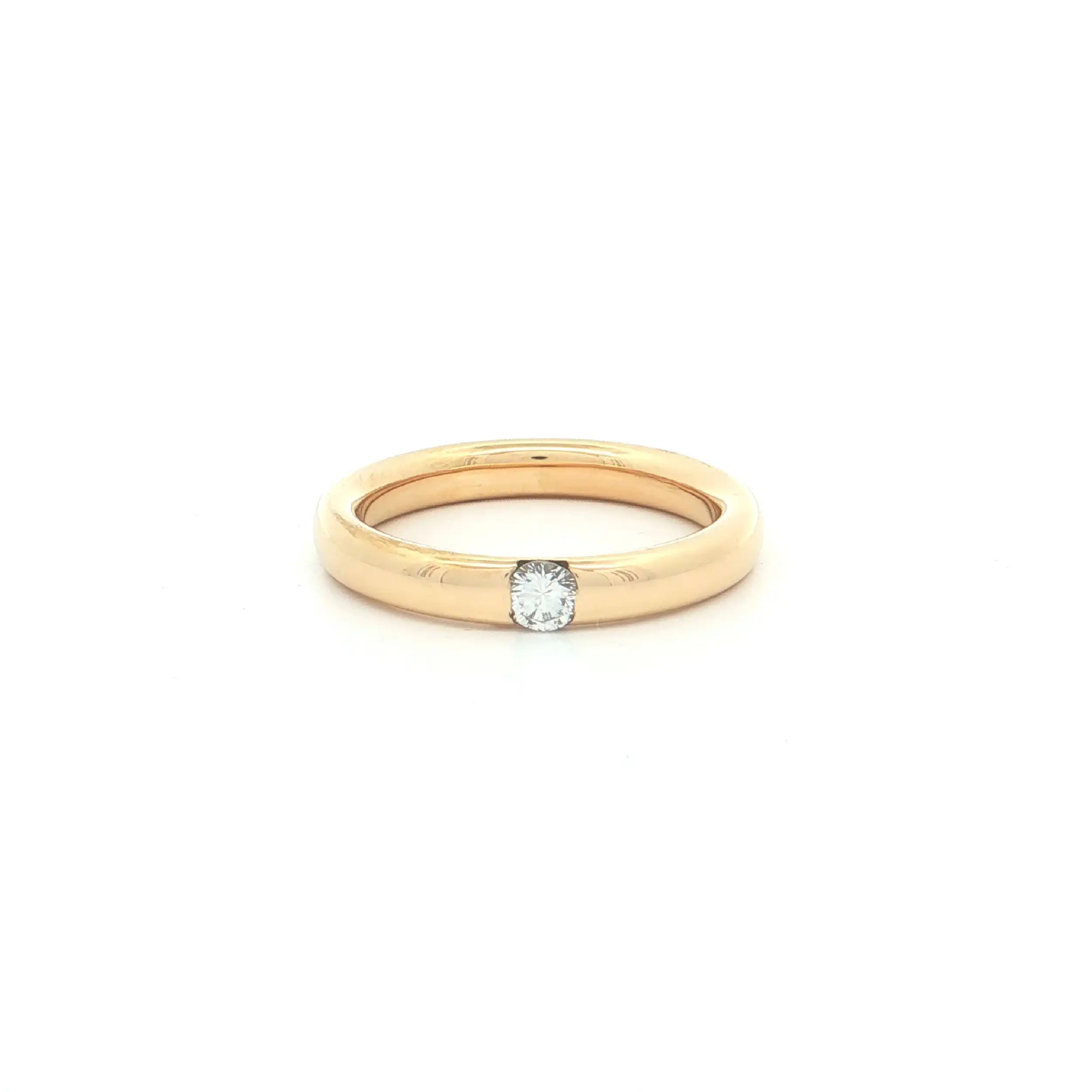 Ring Gelbgold mit Brillant Ring Gelbgold mit Brillant
