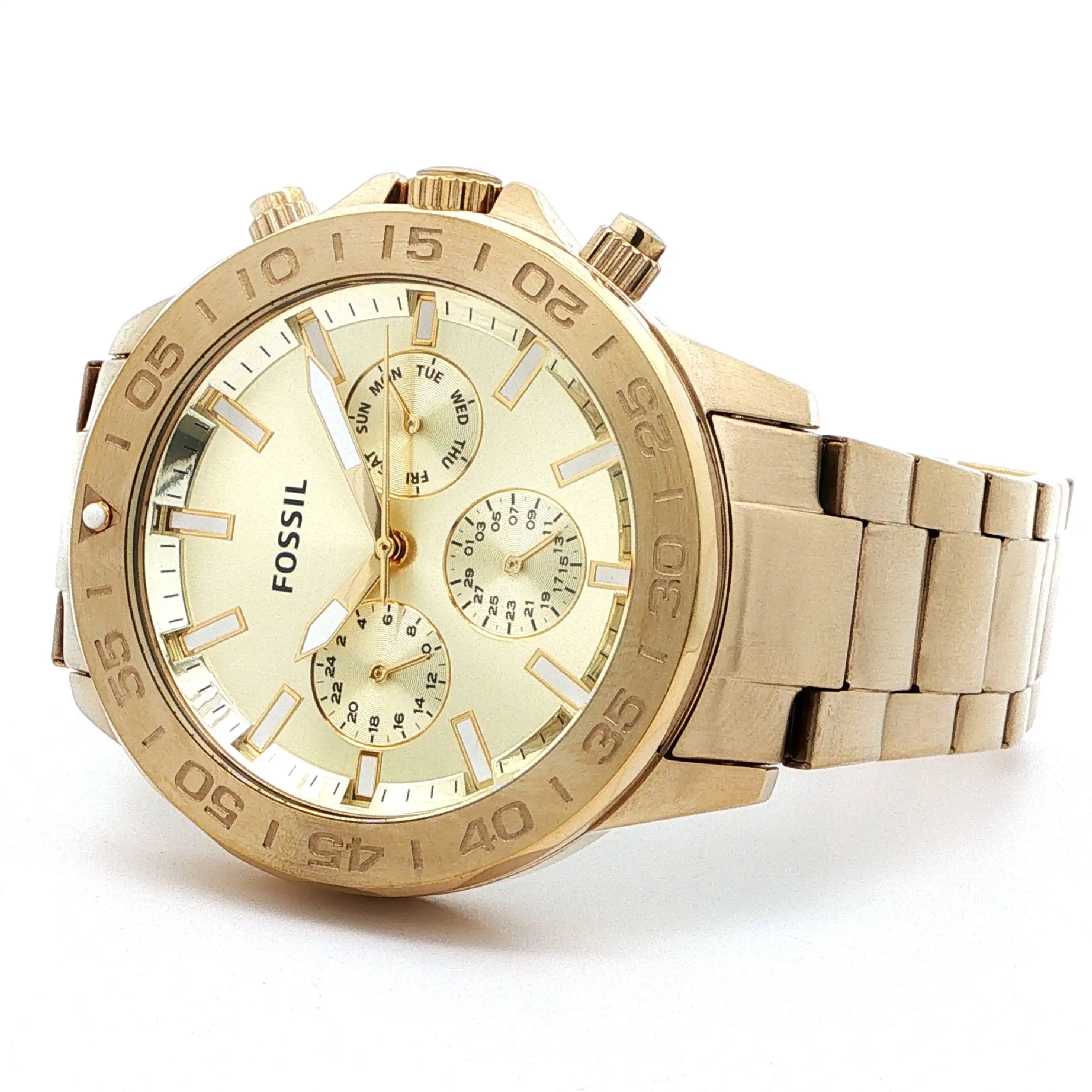 Herrenuhr Fossil Bannon vergoldet