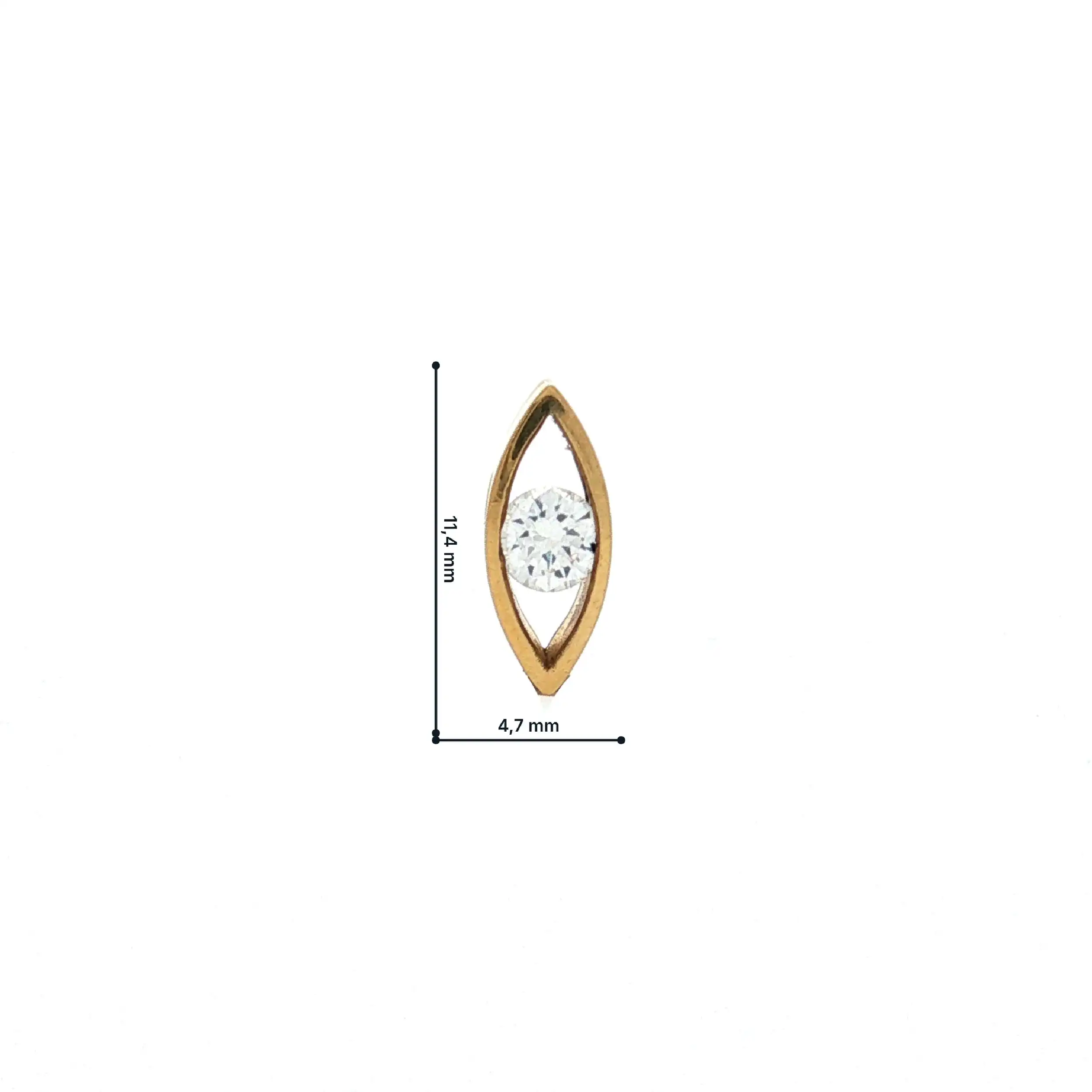 Anhänger Gelbgold Niessing mit Brillant Solitär