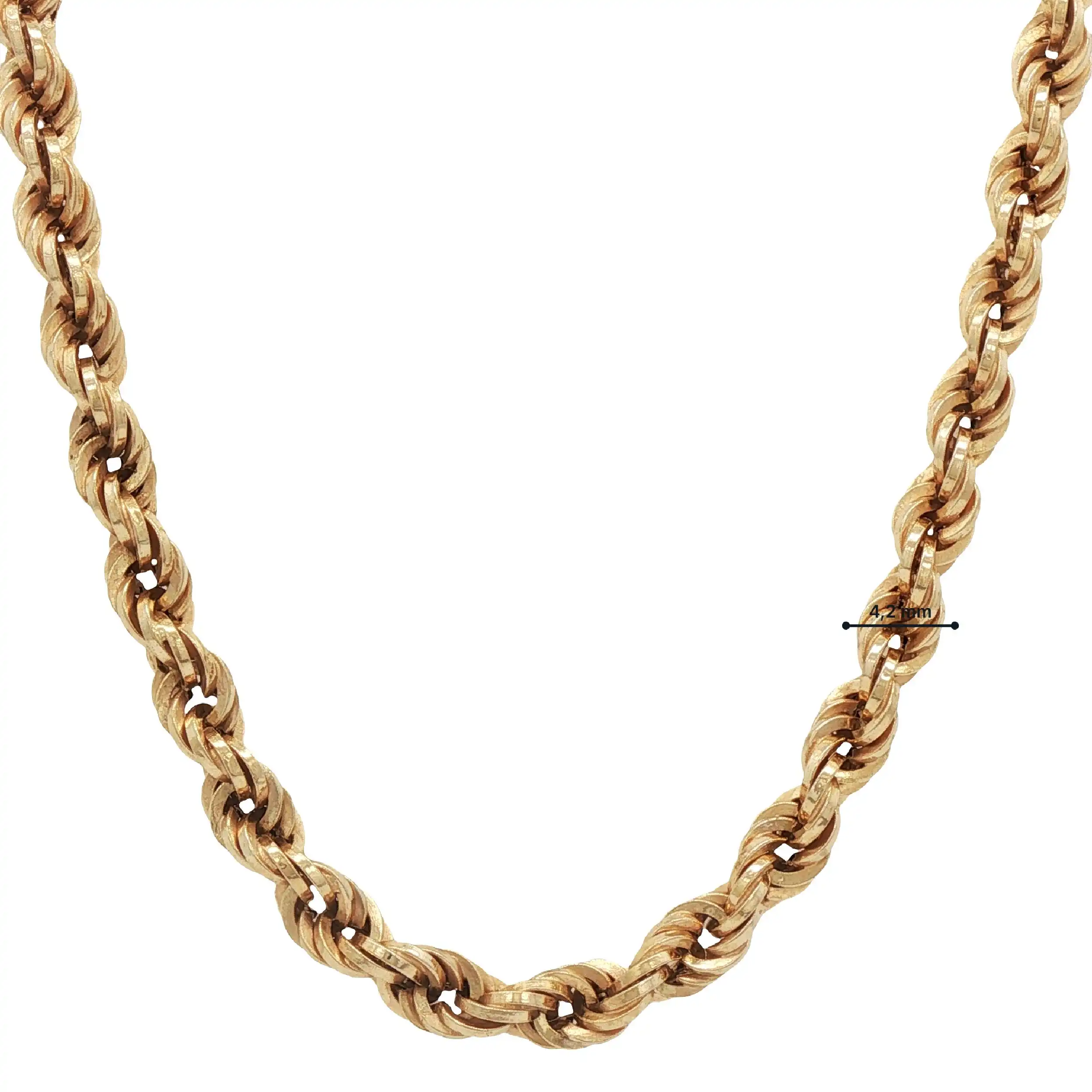 Kordelkette Gelbgold