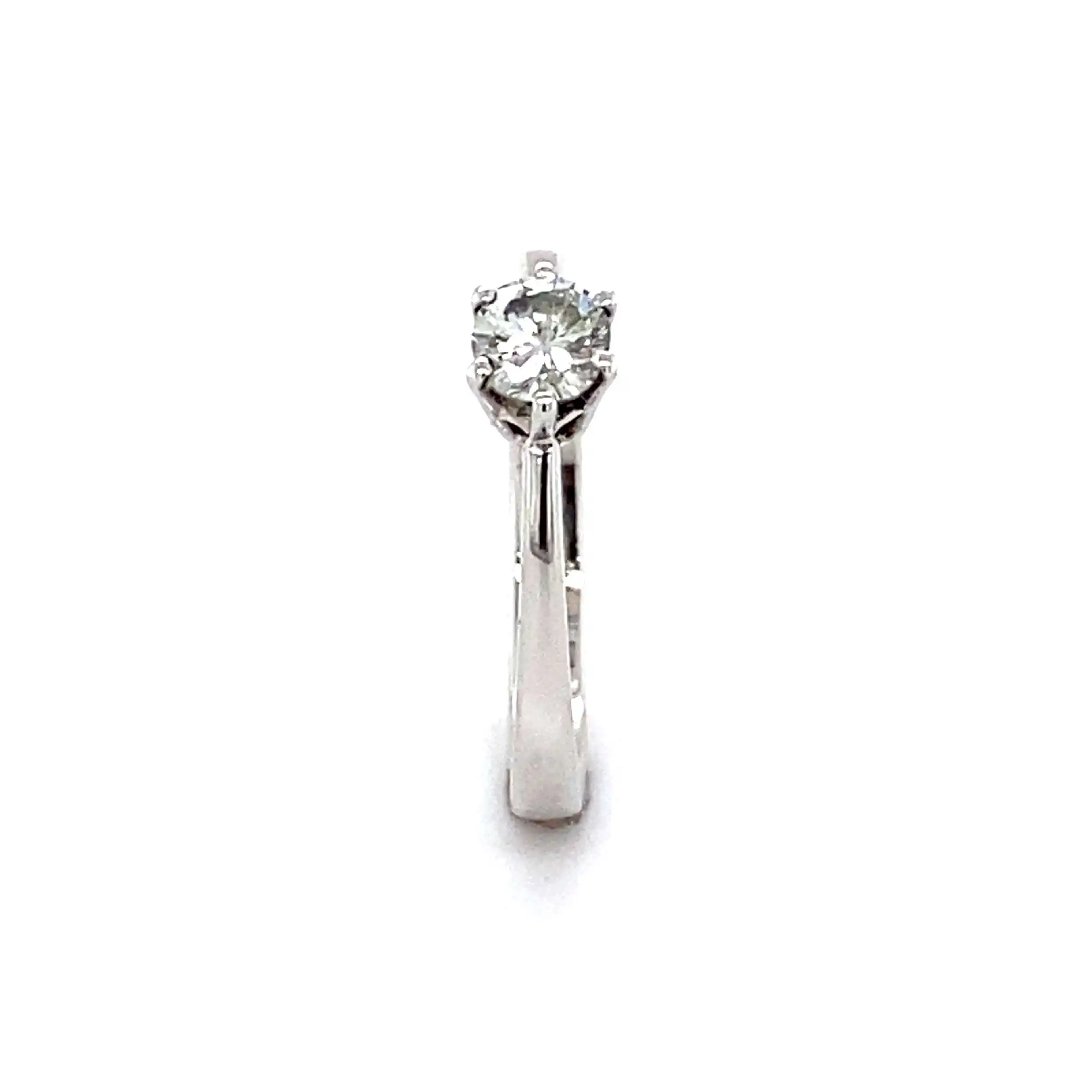 Ring Weißgold mit Brillant, graviert mit 0,32ct Ring Weißgold mit Brillant, graviert mit 0,32ct