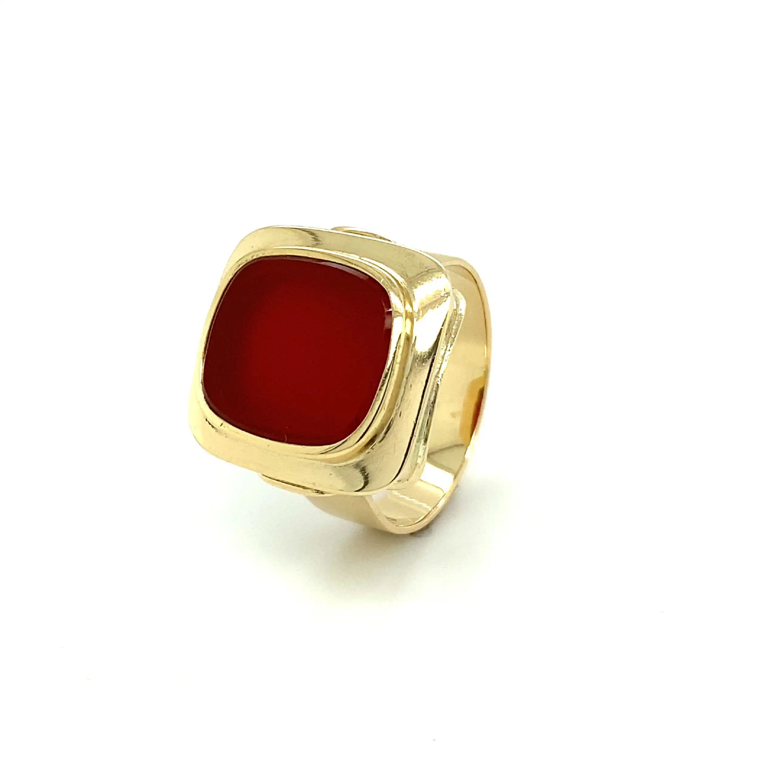 Ring Gelbgold mit Carneol Ring Gelbgold mit Carneol