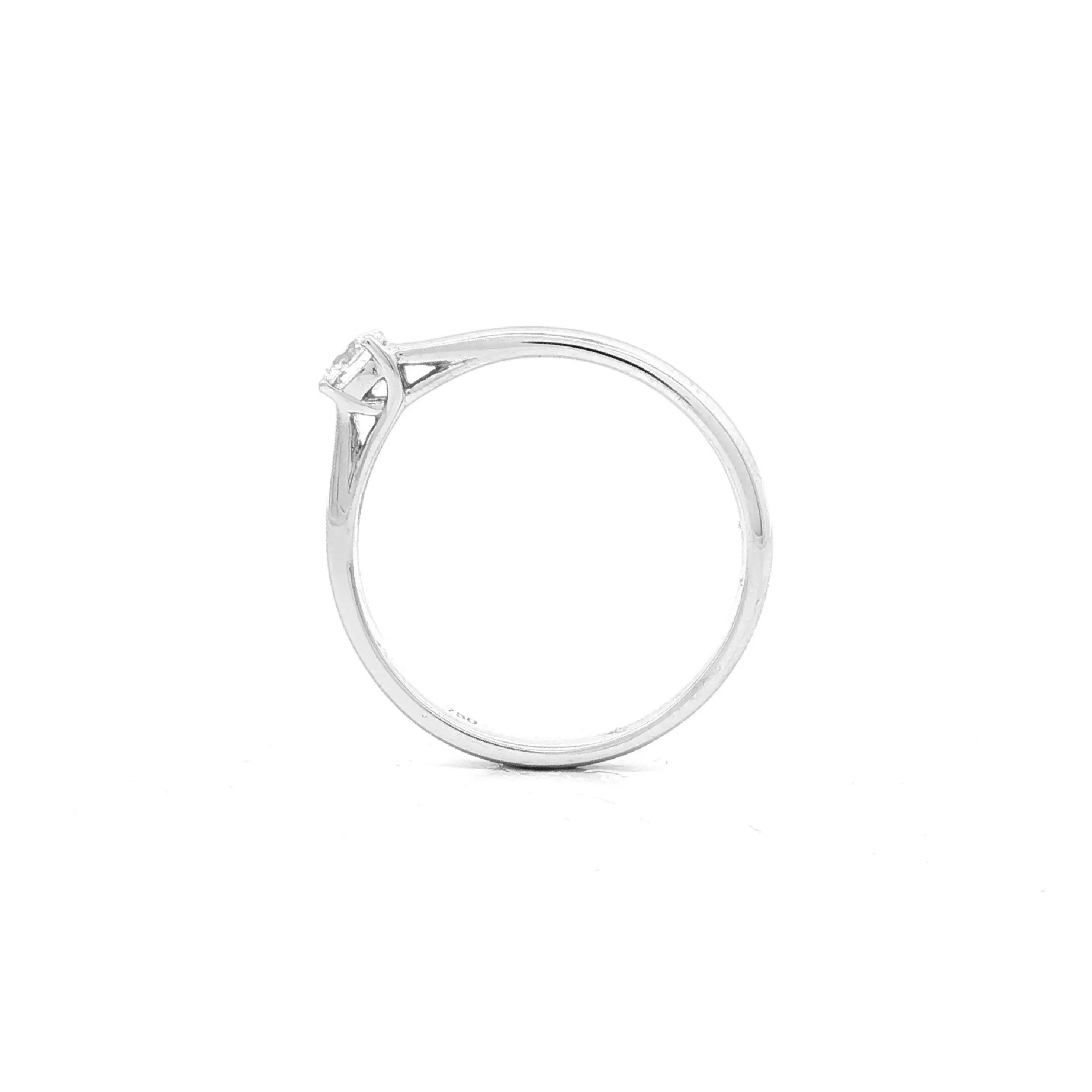 Solitärring Weißgold mit Brillant Solitärring Weißgold mit Brillant