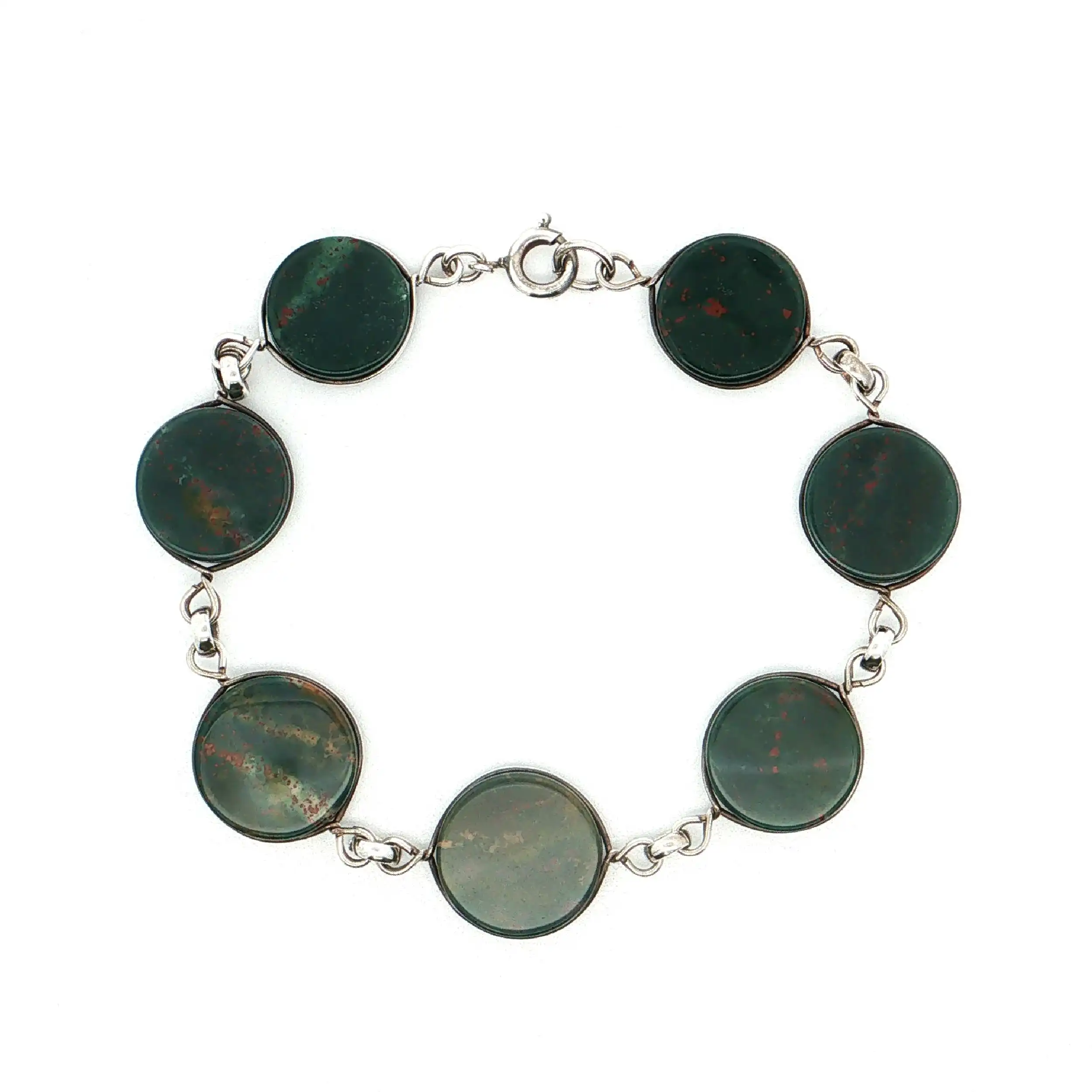 Armband Silber mit Blutsteinen