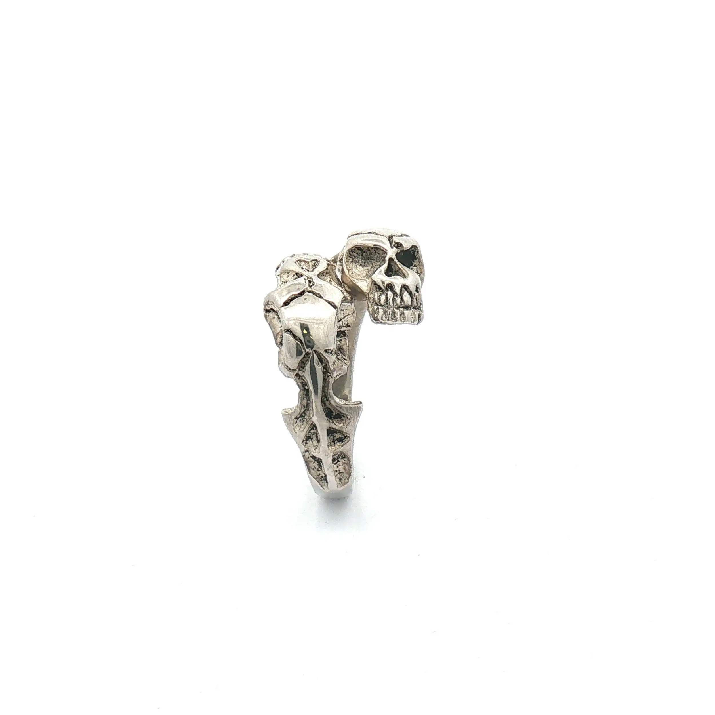 Ring Silber mit Totenkopf