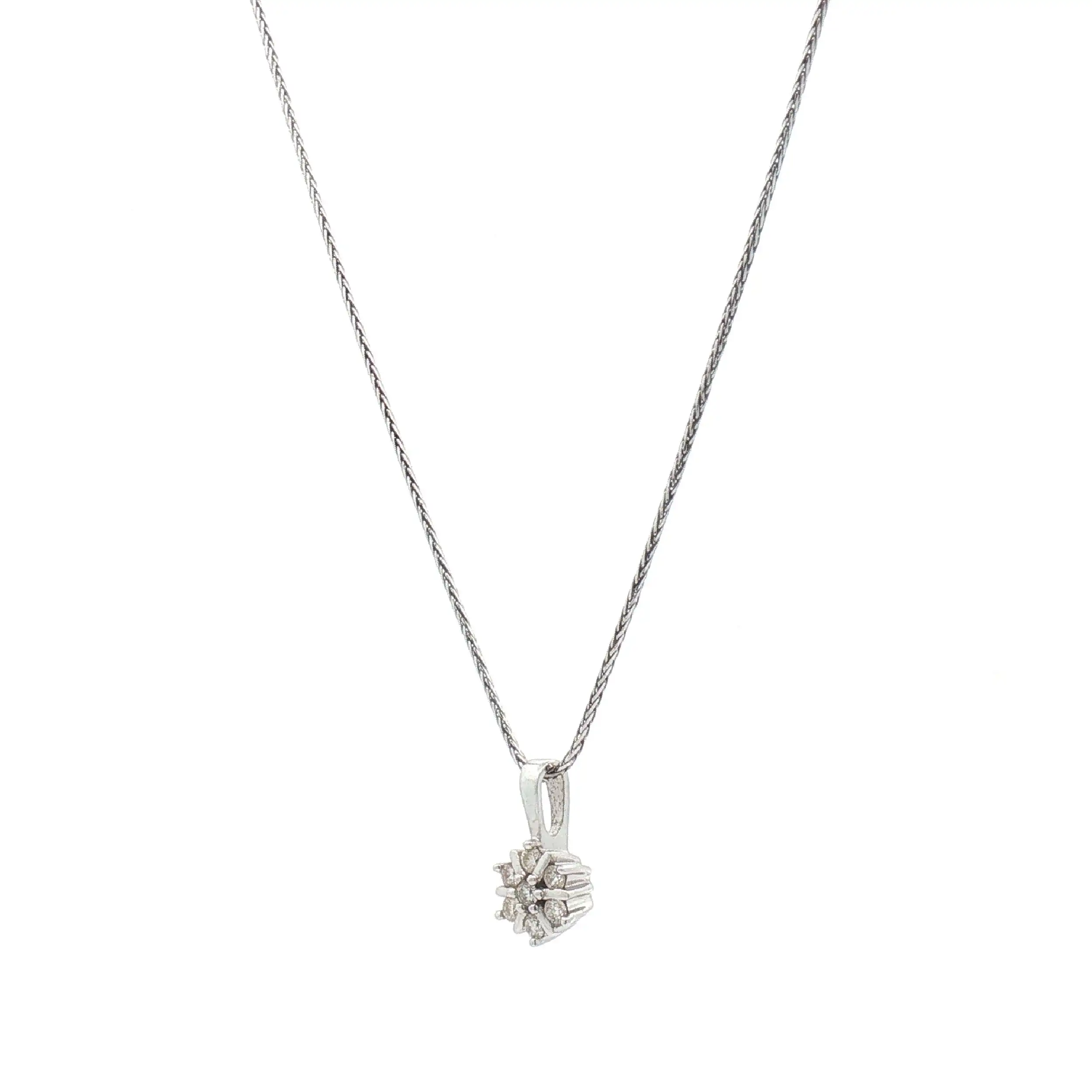 Kette Weißgold mit Brillantanhänger