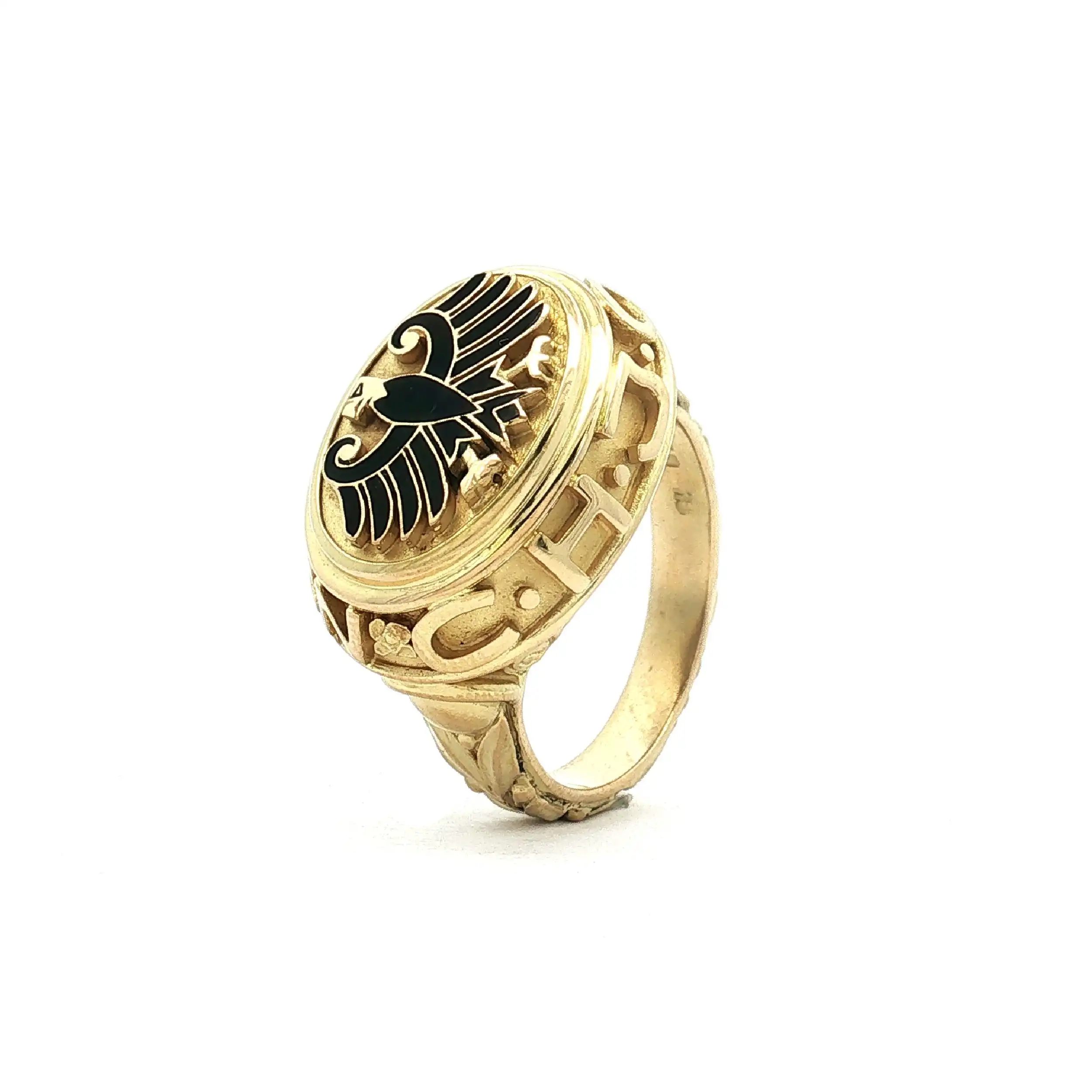 Ring Gelbgold mit Adler