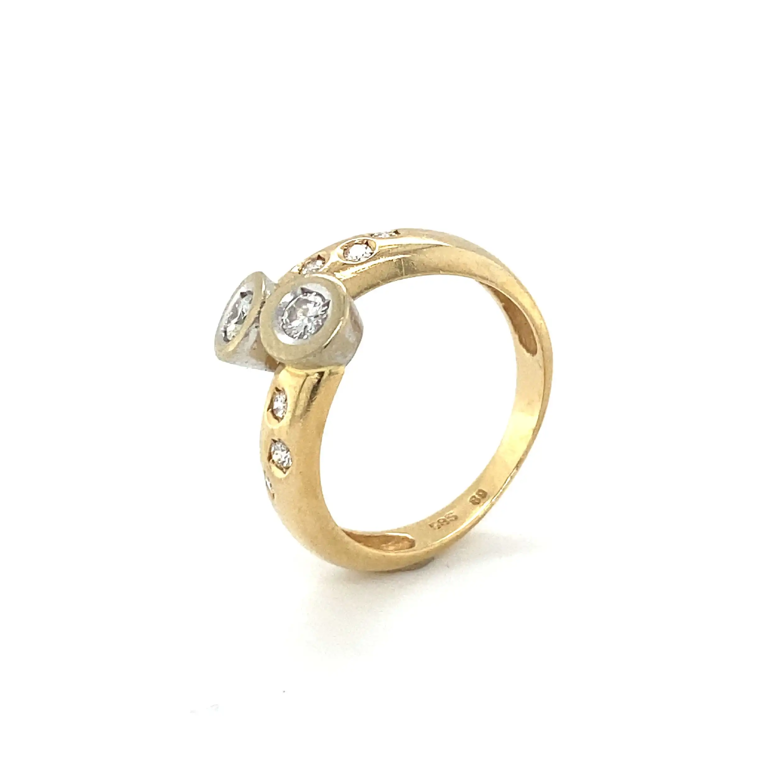 Ring Gelbgold mit Brillanten