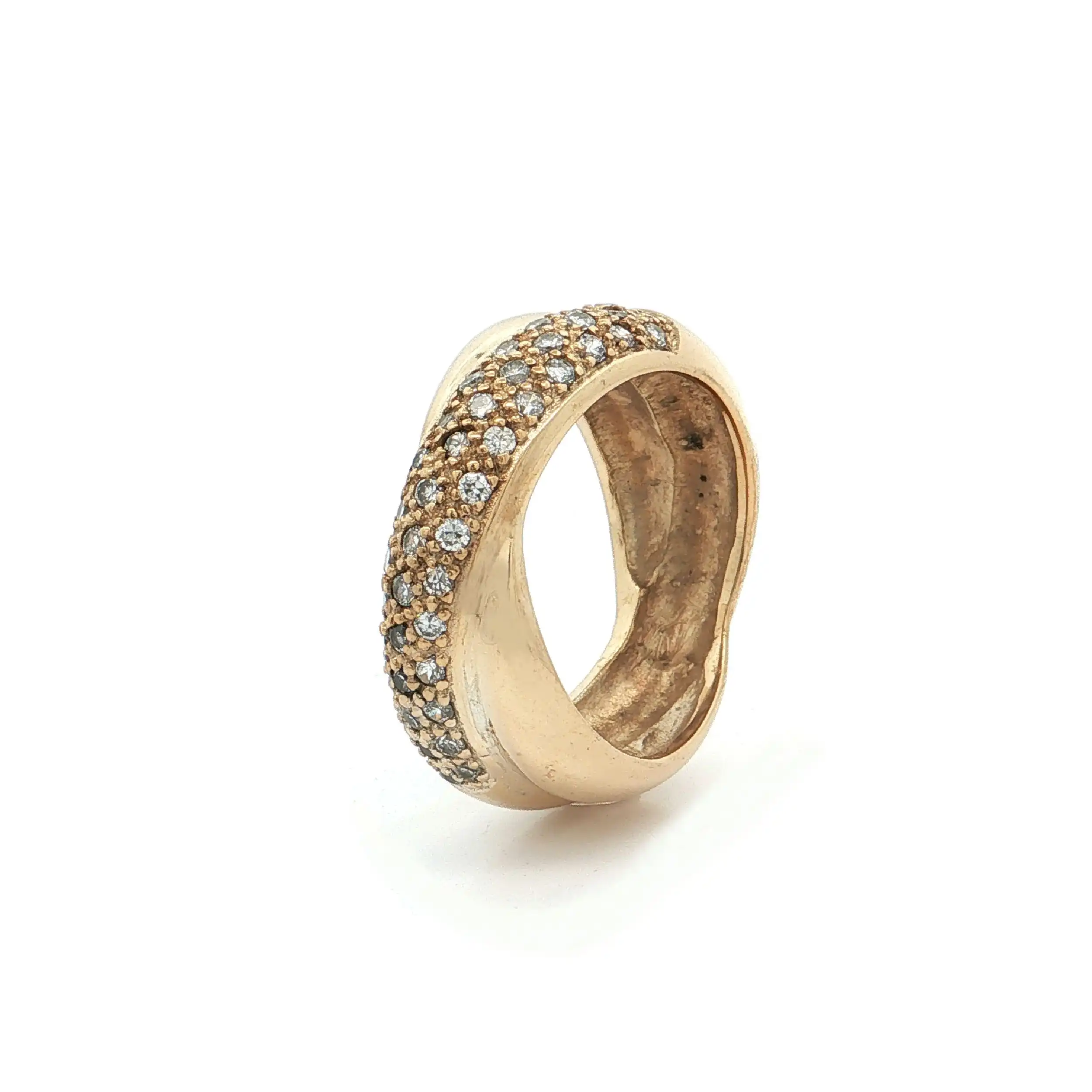 Ring Silber vergoldet mit Zirkonia