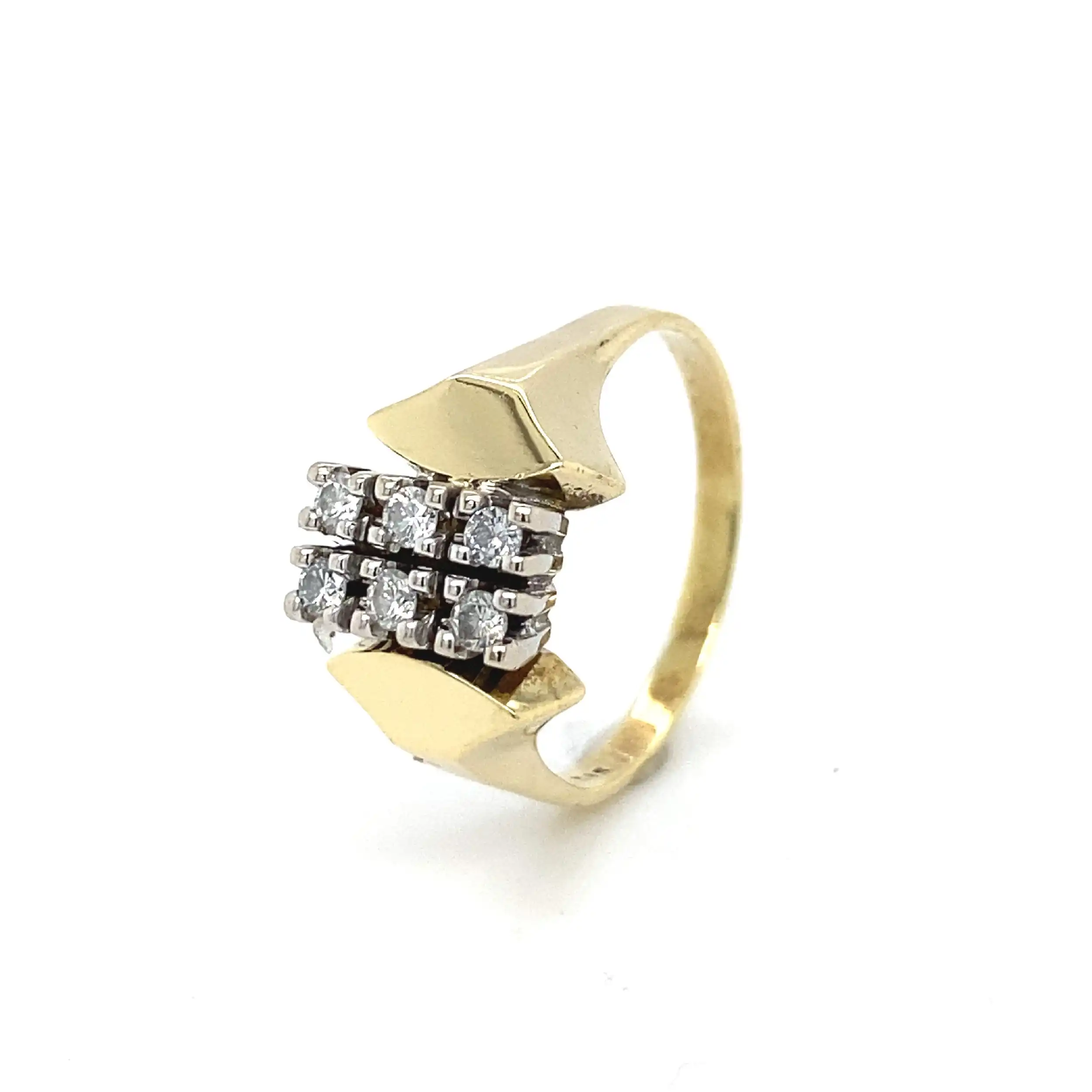 Ring Bicolor mit Brillanten