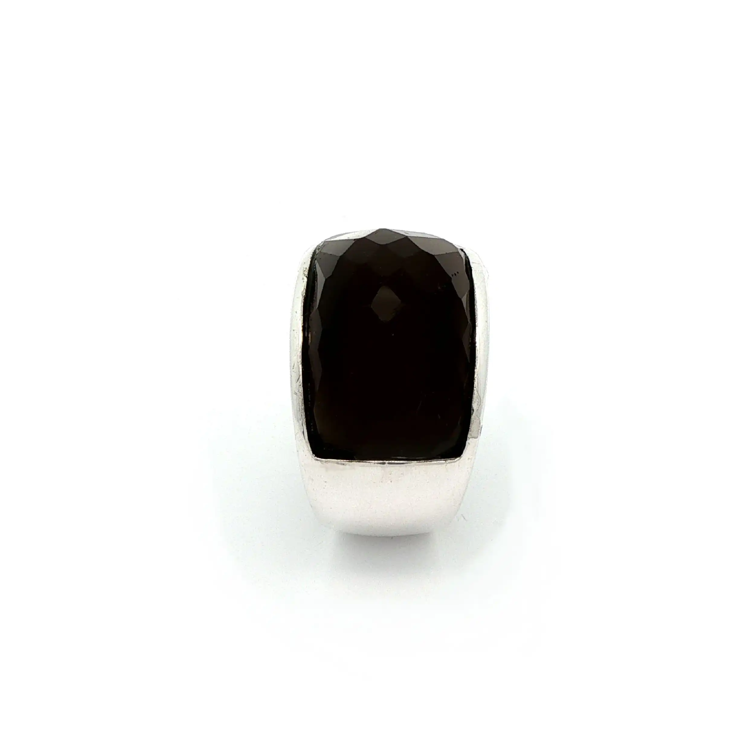 Ring Silber s.Oliver mit braunem facettierten Farbstein