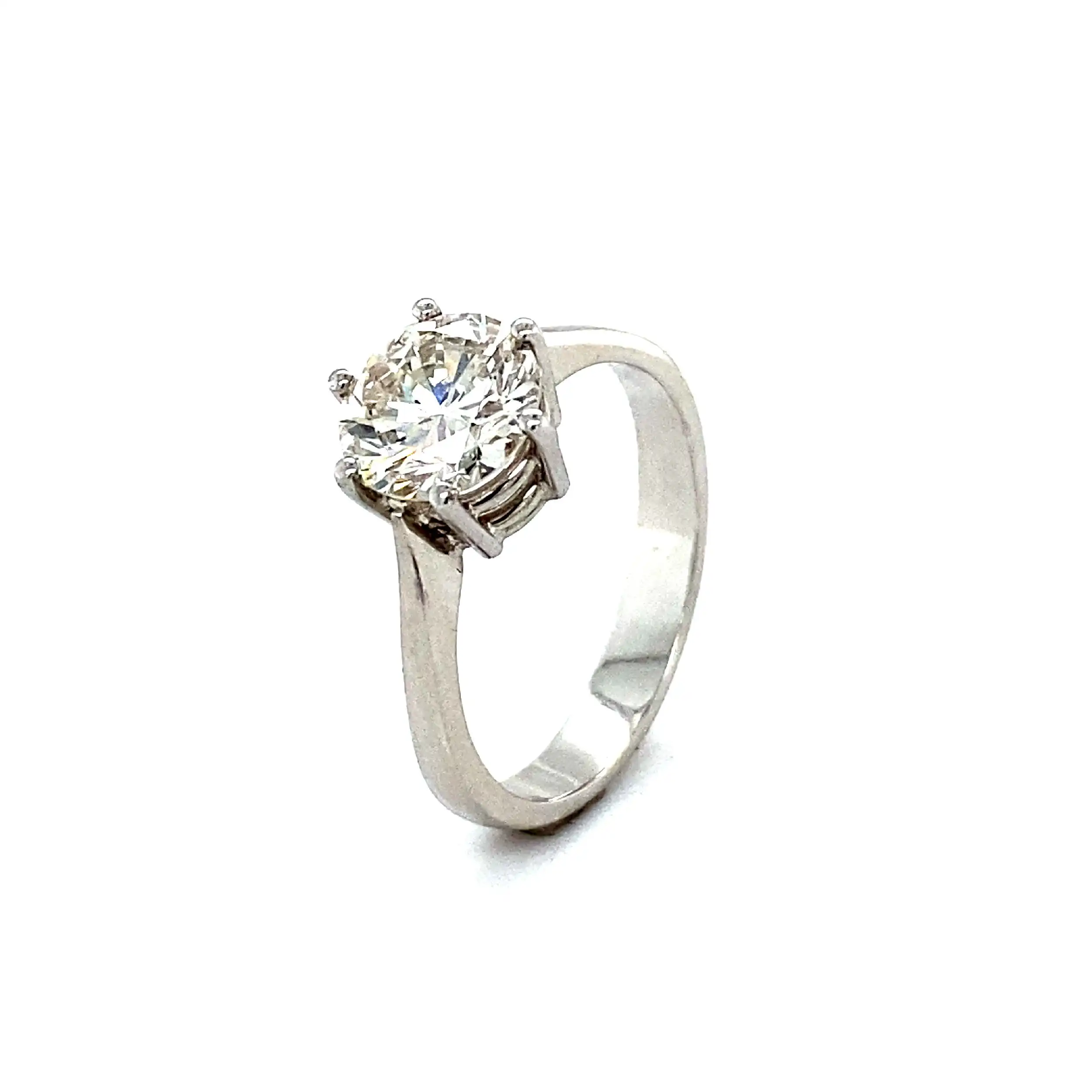 Ring Weißgold mit Brillant Solitär Ring Weißgold mit Brillant Solitär