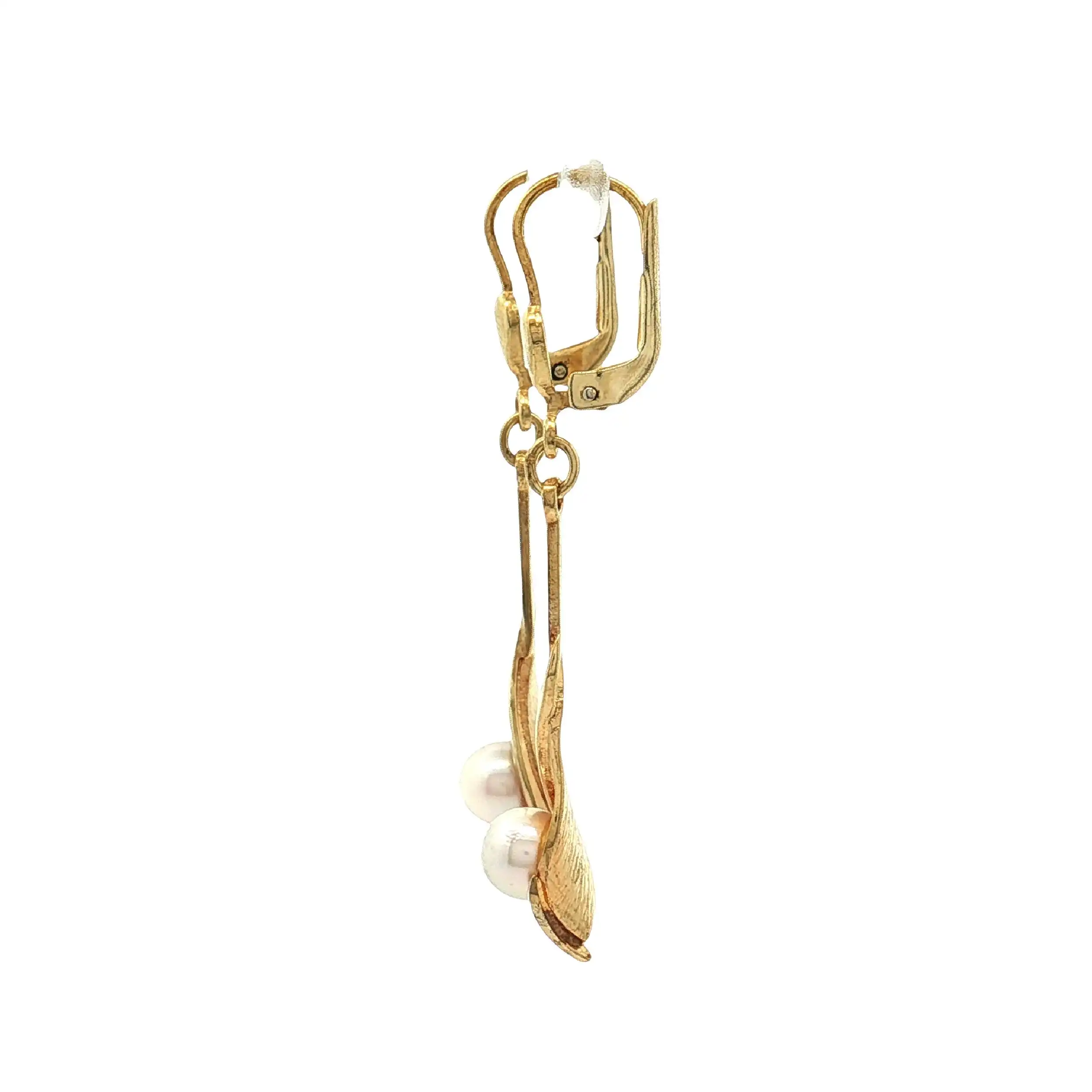 Ohrringe Gelbgold mit Perle Ohrringe Gelbgold mit Perle