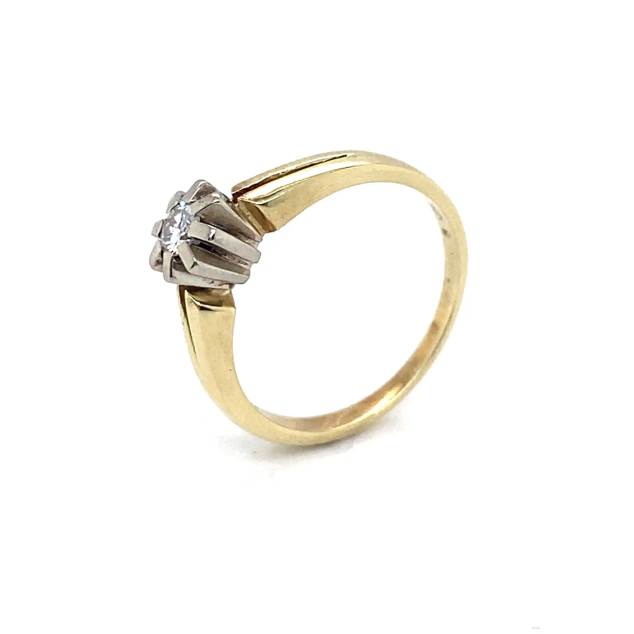Ring Gelbgold mit Brillant Ring Gelbgold mit Brillant