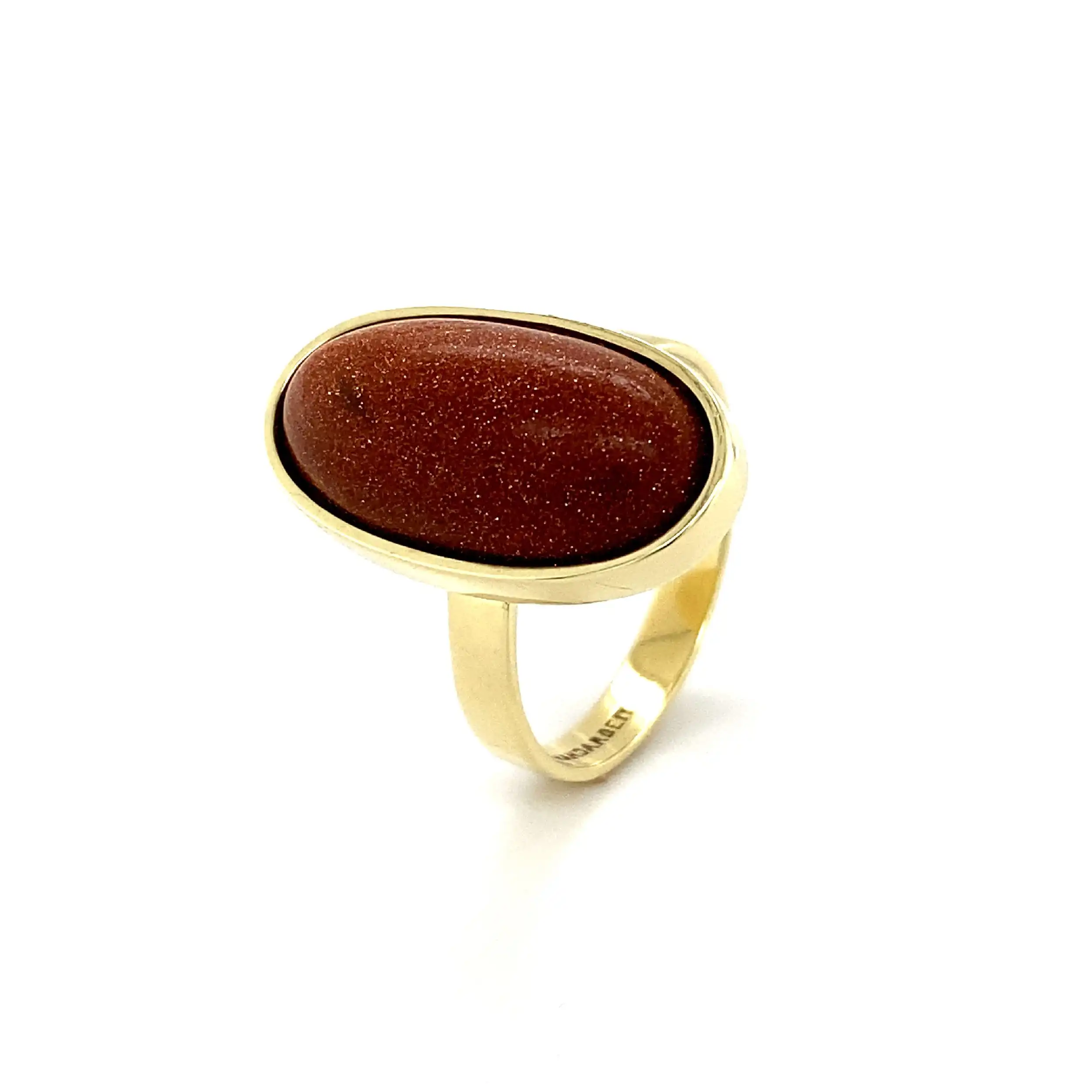 Ring Gelbgold mit braunem Goldfluss Ring Gelbgold mit braunem Goldfluss