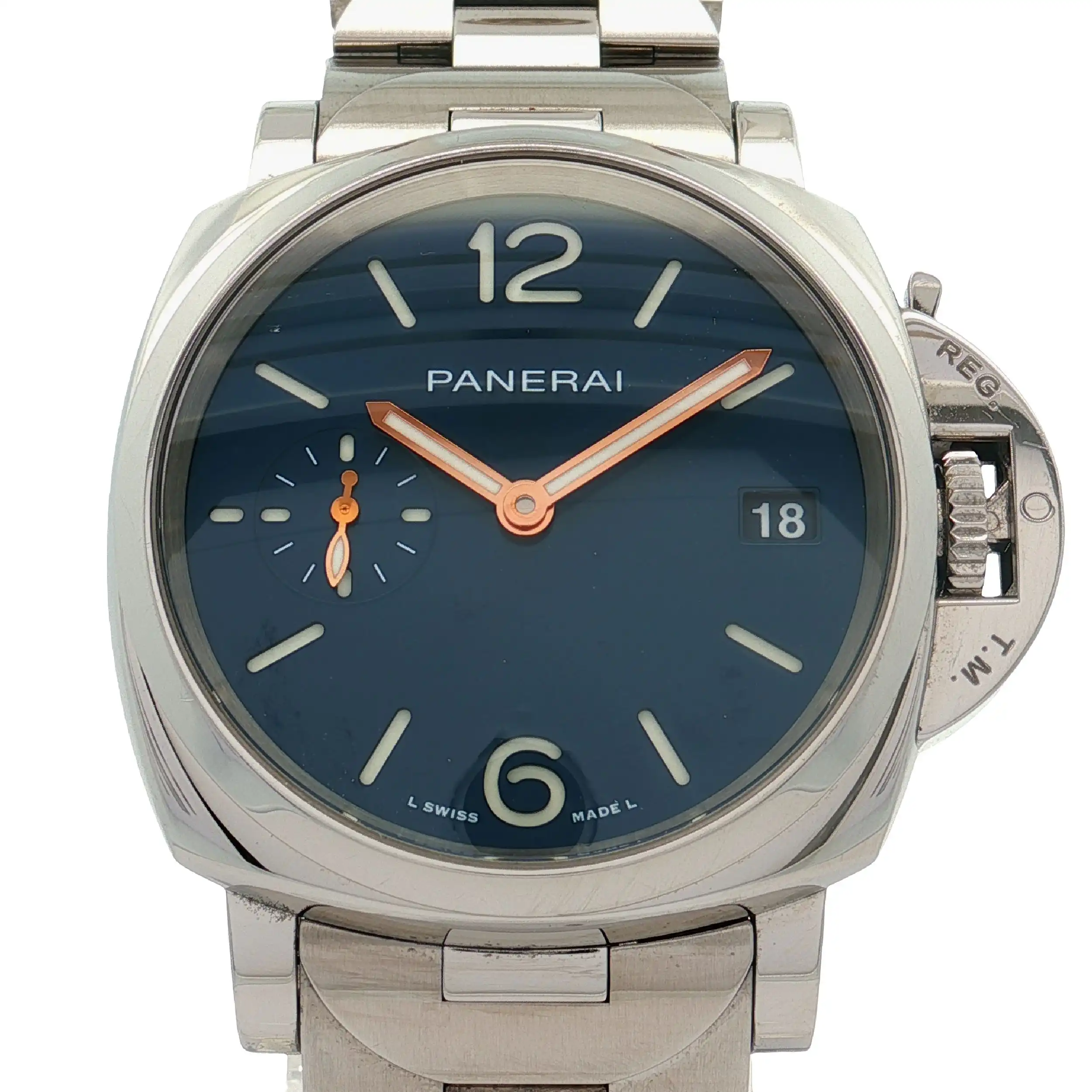 Herrenuhr Panerai Luminor Due OP 7242 PAM 01123 mit Box und Papiere Herrenuhr Panerai Luminor Due OP 7242 PAM 01123 mit Box und Papiere