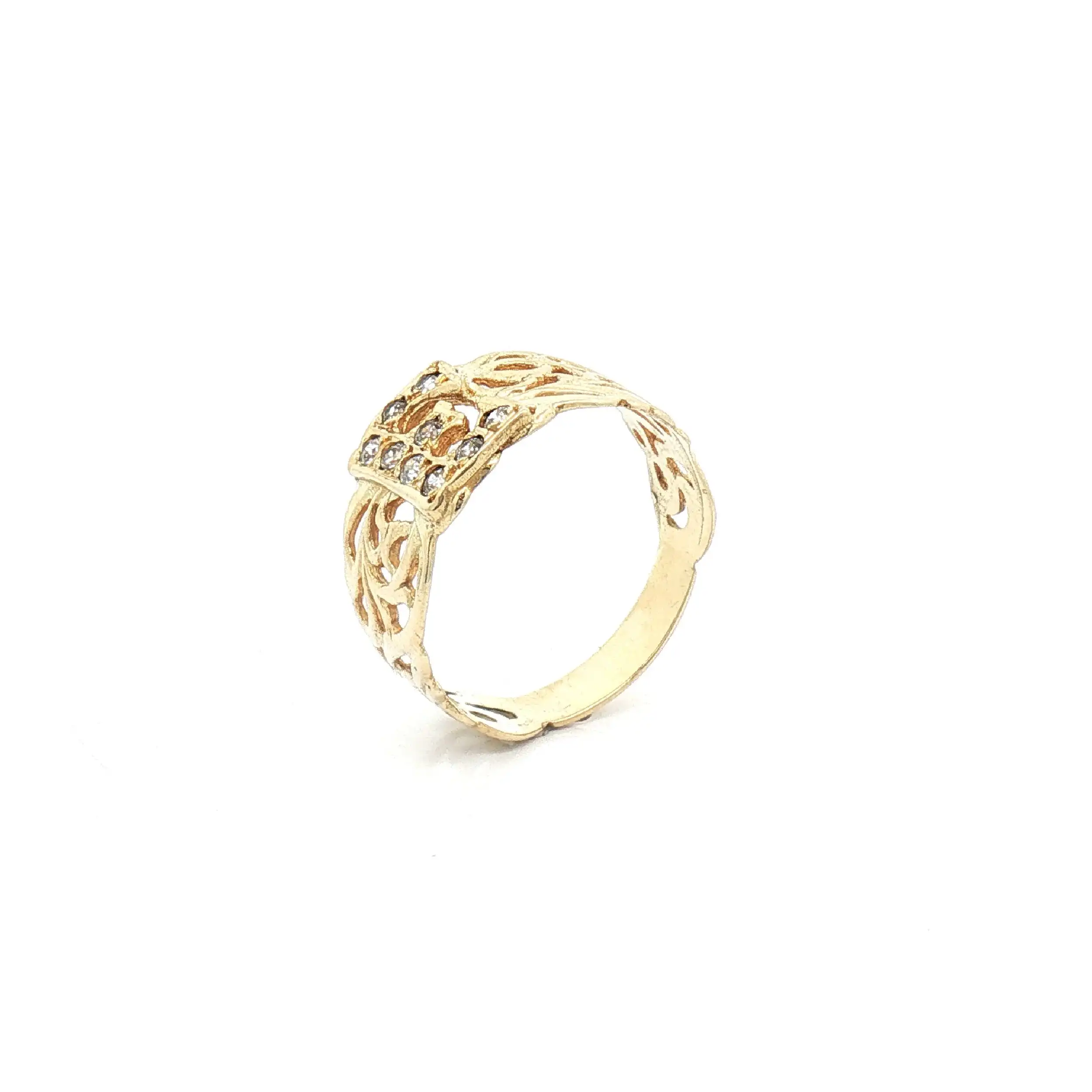 Ring Gelbgold mit Zirkonia 'E'
