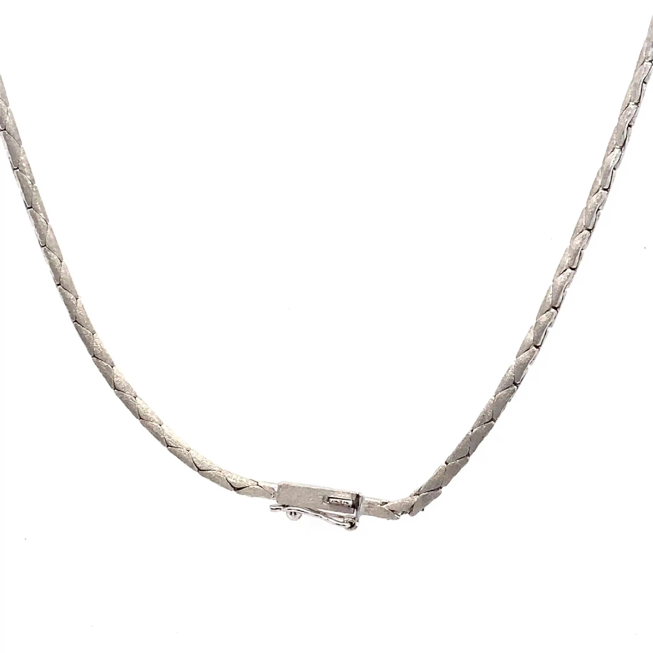 Collier Weißgold mit Brillanten und Diamanten