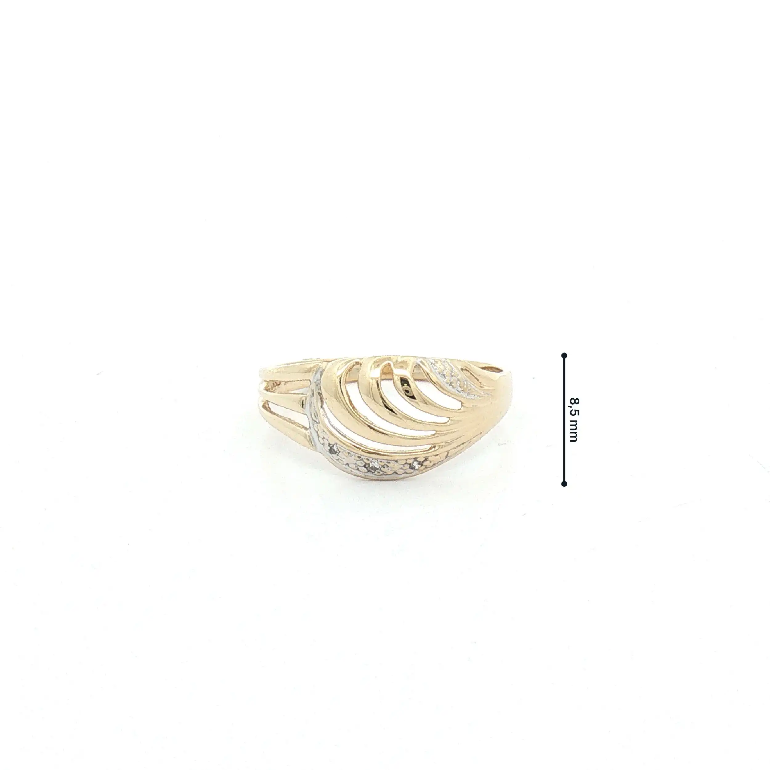 Ring Bicolor mit Diamanten Ring Bicolor mit Diamanten