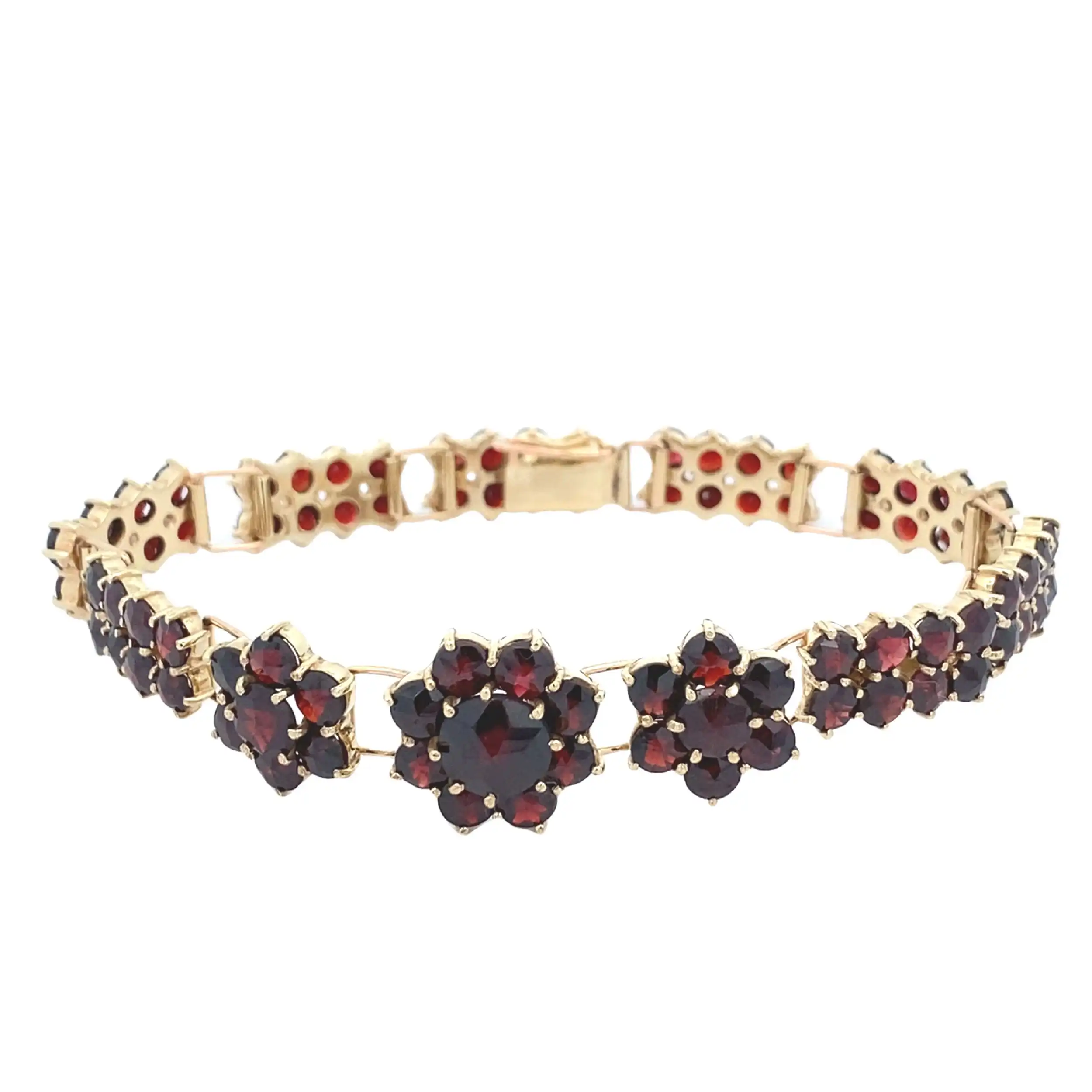 Armband Gelbgold mit Granat Armband Gelbgold mit Granat