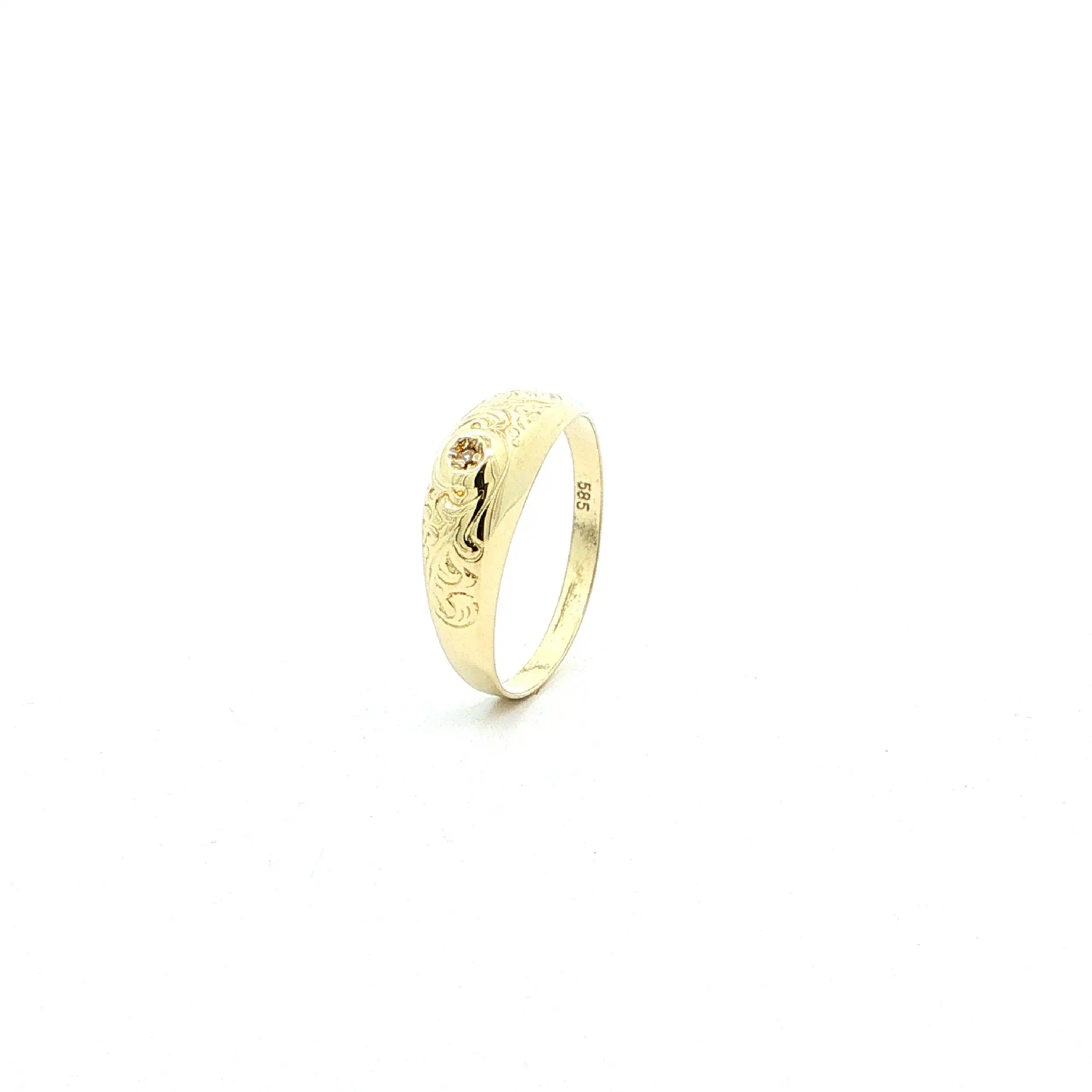 Ring Gelbgold mit Diamant