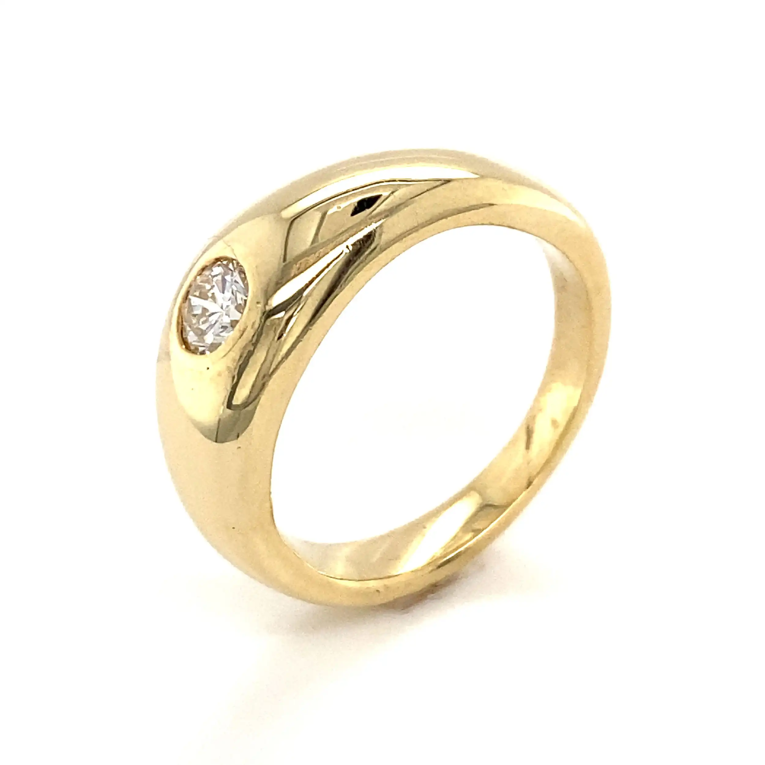 Solitärring Gelbgold mit Brillant Solitärring Gelbgold mit Brillant