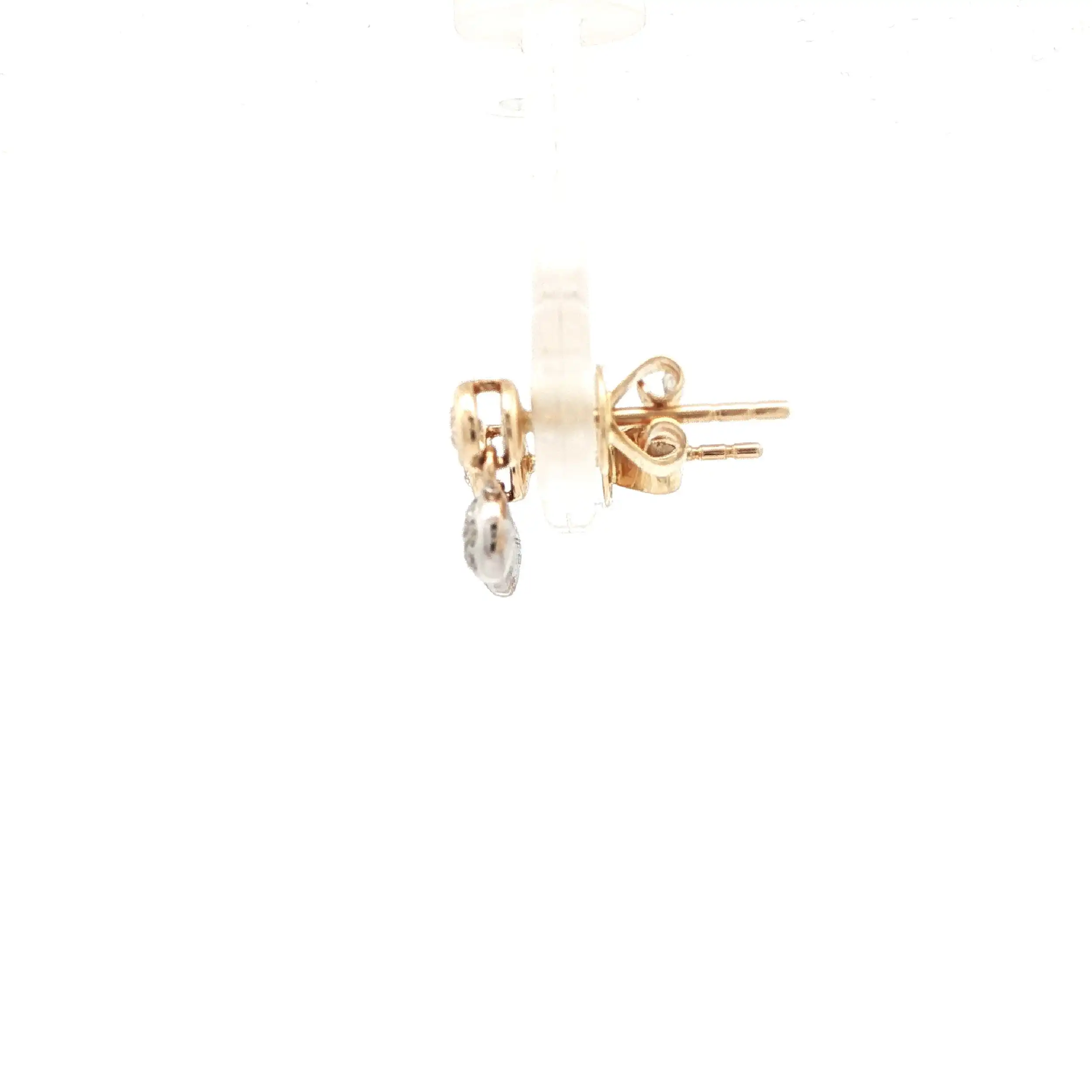 Ohrstecker Bicolor mit Brillanten
