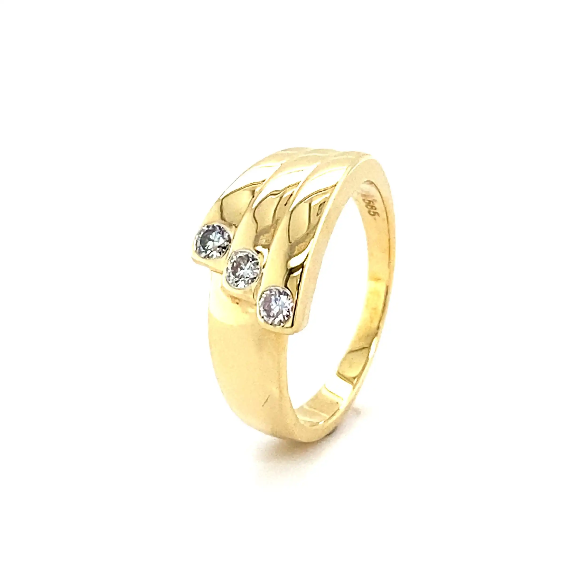 Ring Gelbgold mit Brillanten Ring Gelbgold mit Brillanten