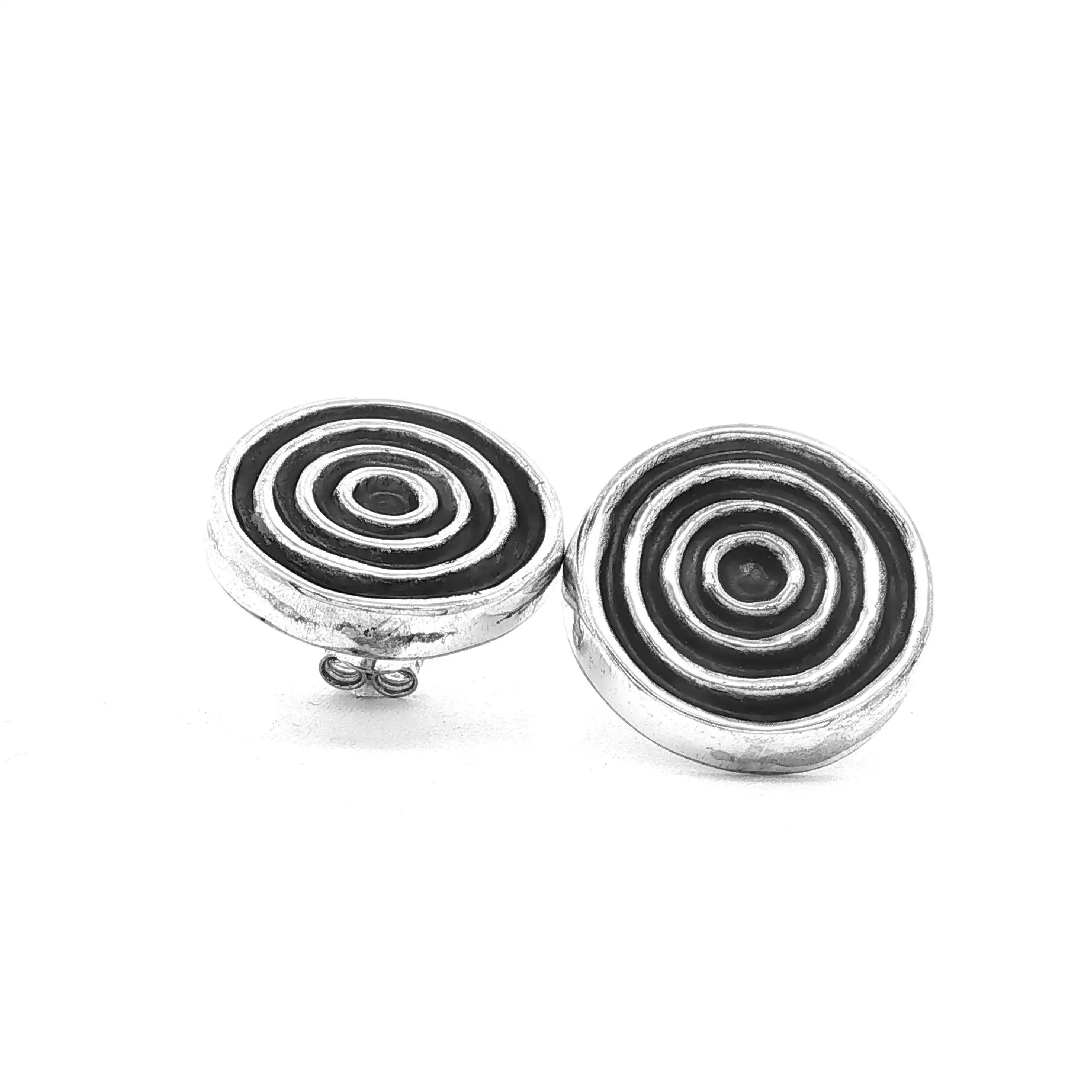 Ohrstecker Silber rund