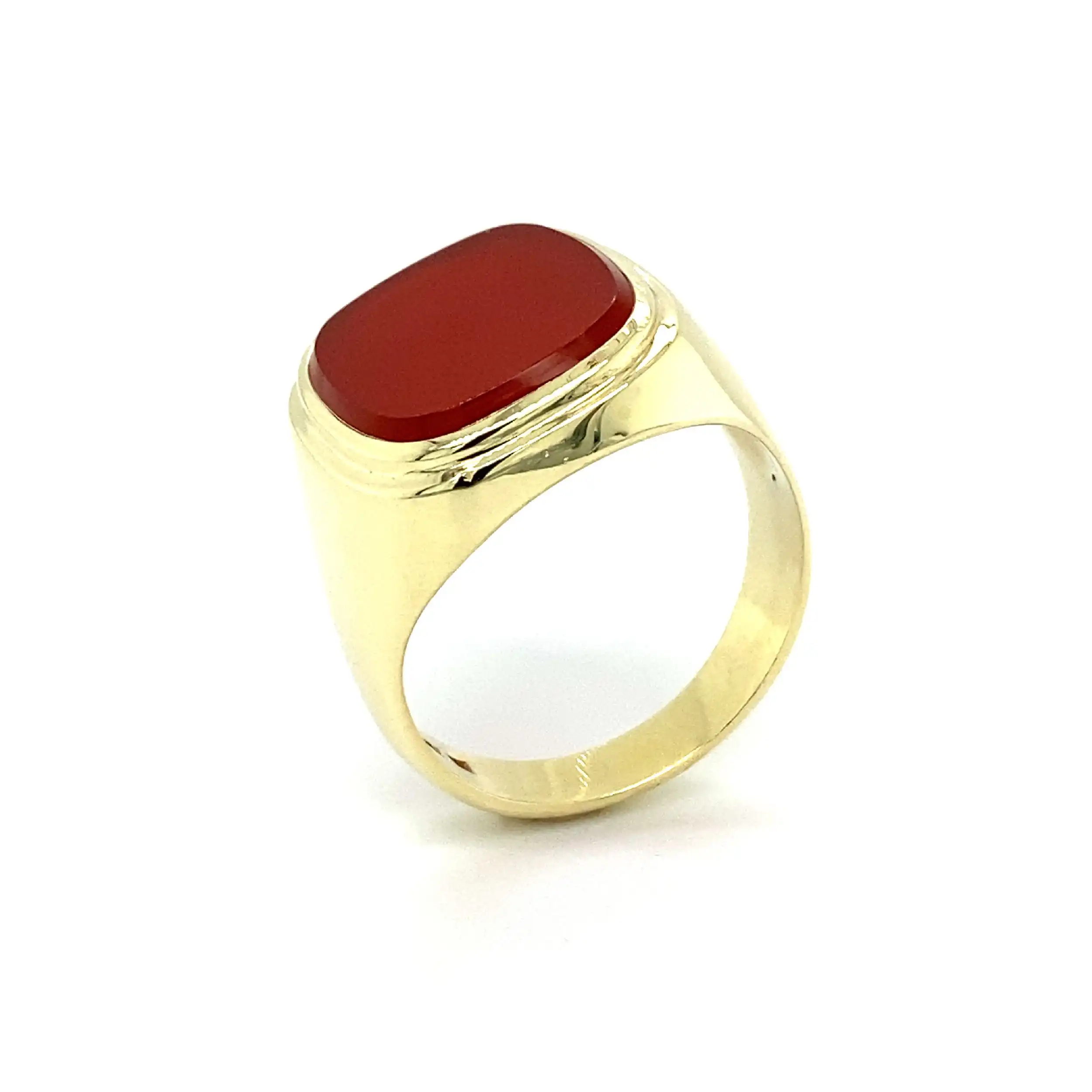 Ring Gelbgold mit Carneol Ring Gelbgold mit Carneol