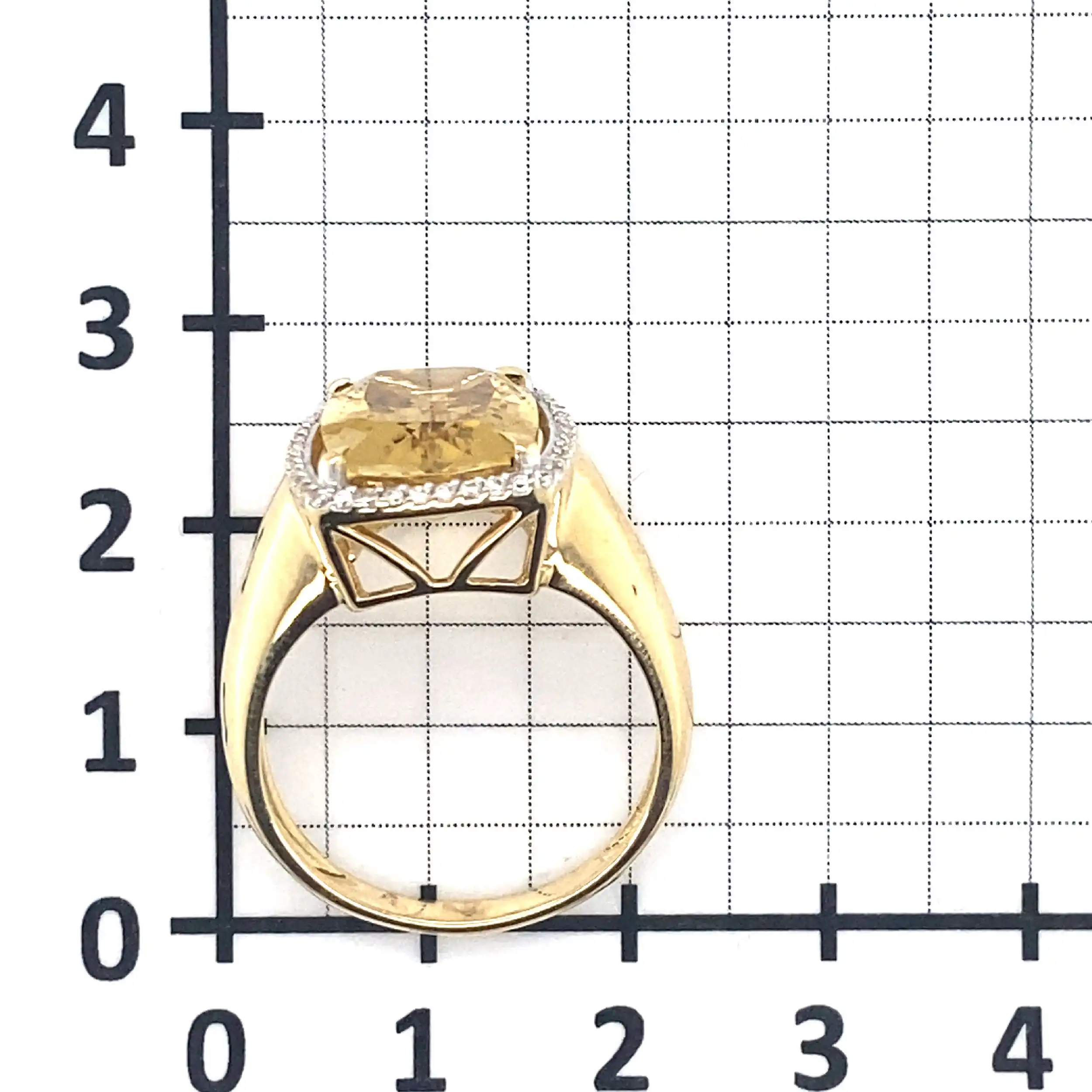 Ring Gelbgold mit Heliodor 5,1ct und weißen natürlichen Zirkonen 0,26ct, mit Expertise von EPL Ring Gelbgold mit Heliodor 5,1ct und weißen natürlichen Zirkonen 0,26ct, mit Expertise von EPL