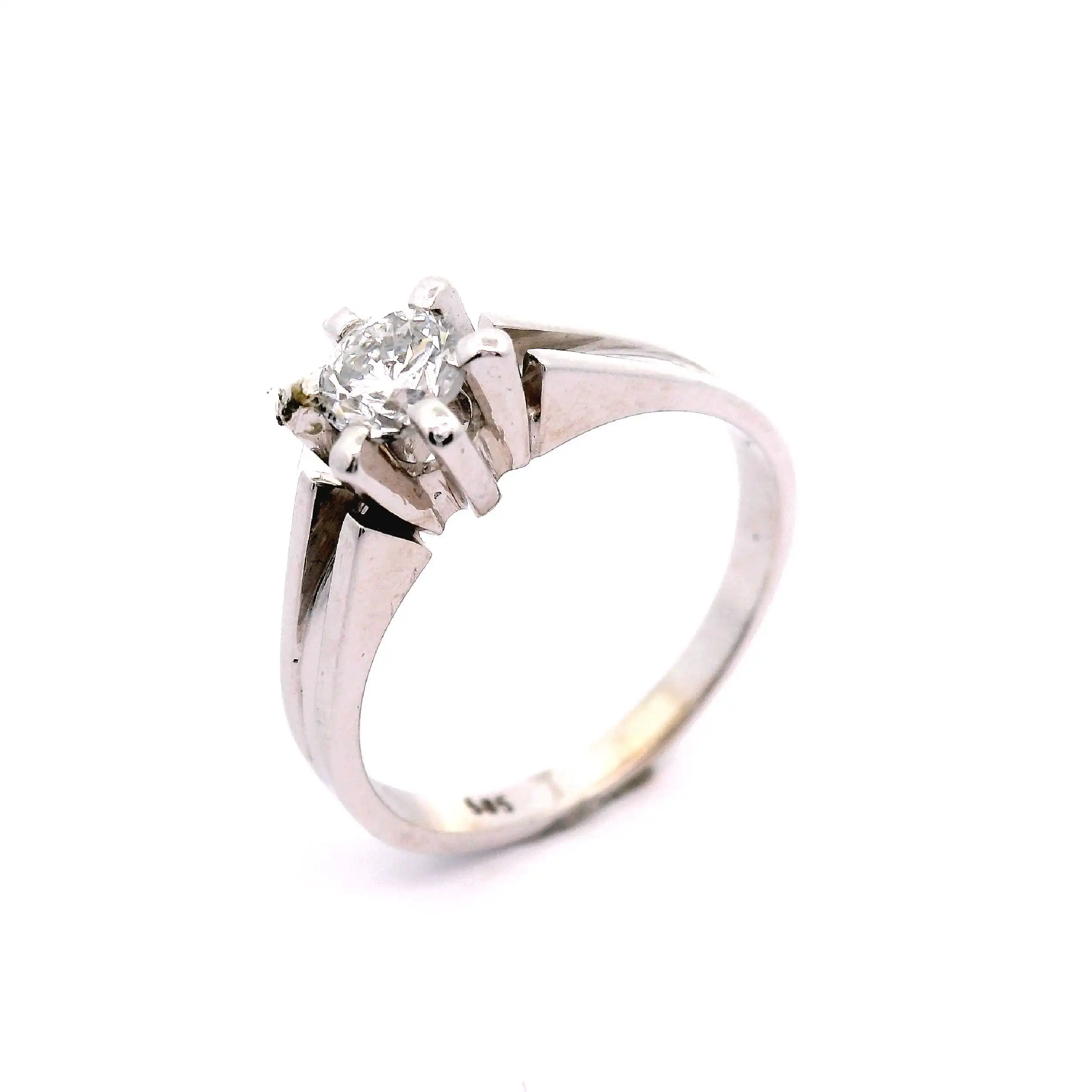 Solitärring Weißgold mit Brillant Solitärring Weißgold mit Brillant