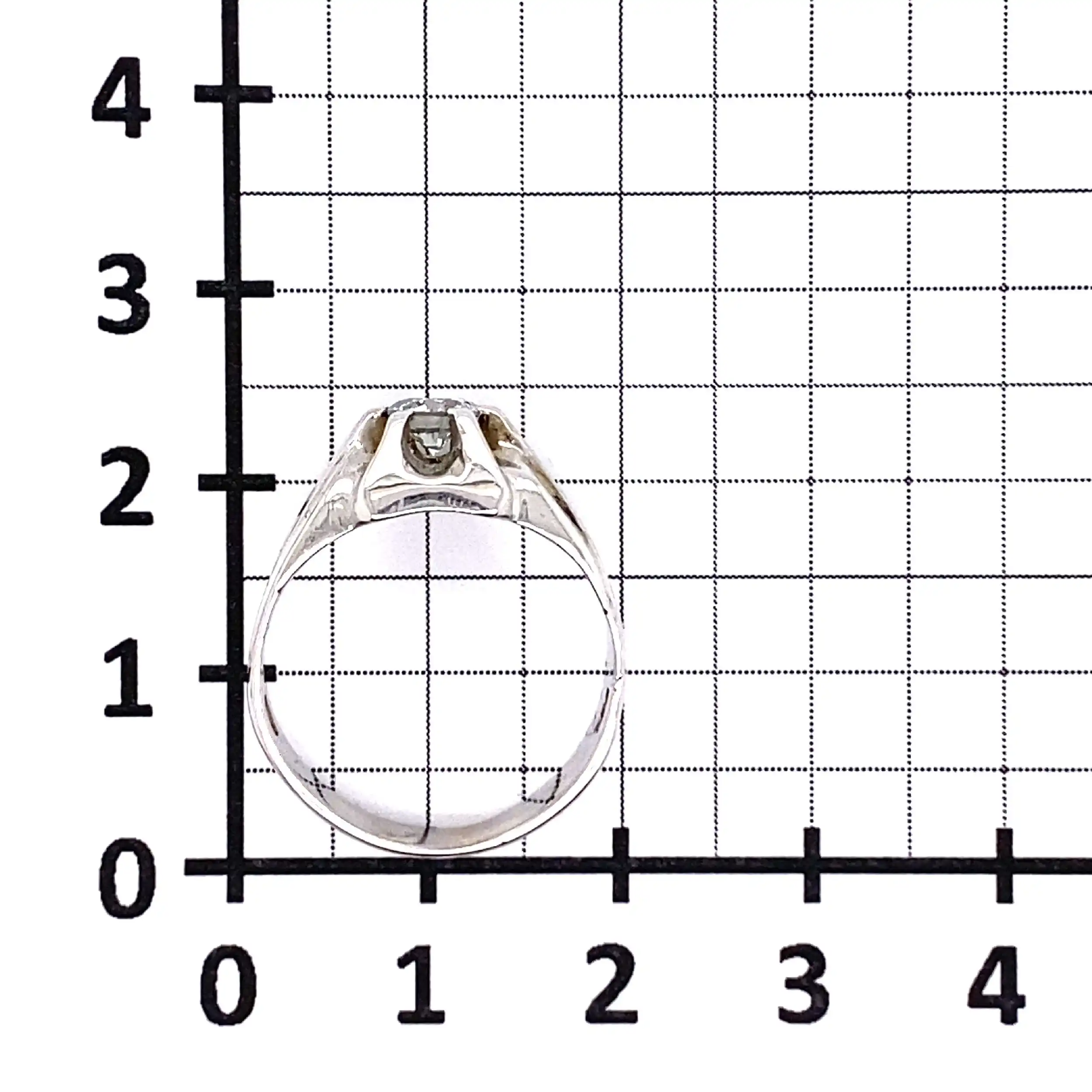 Ring Weißgold mit Brillant Ring Weißgold mit Brillant