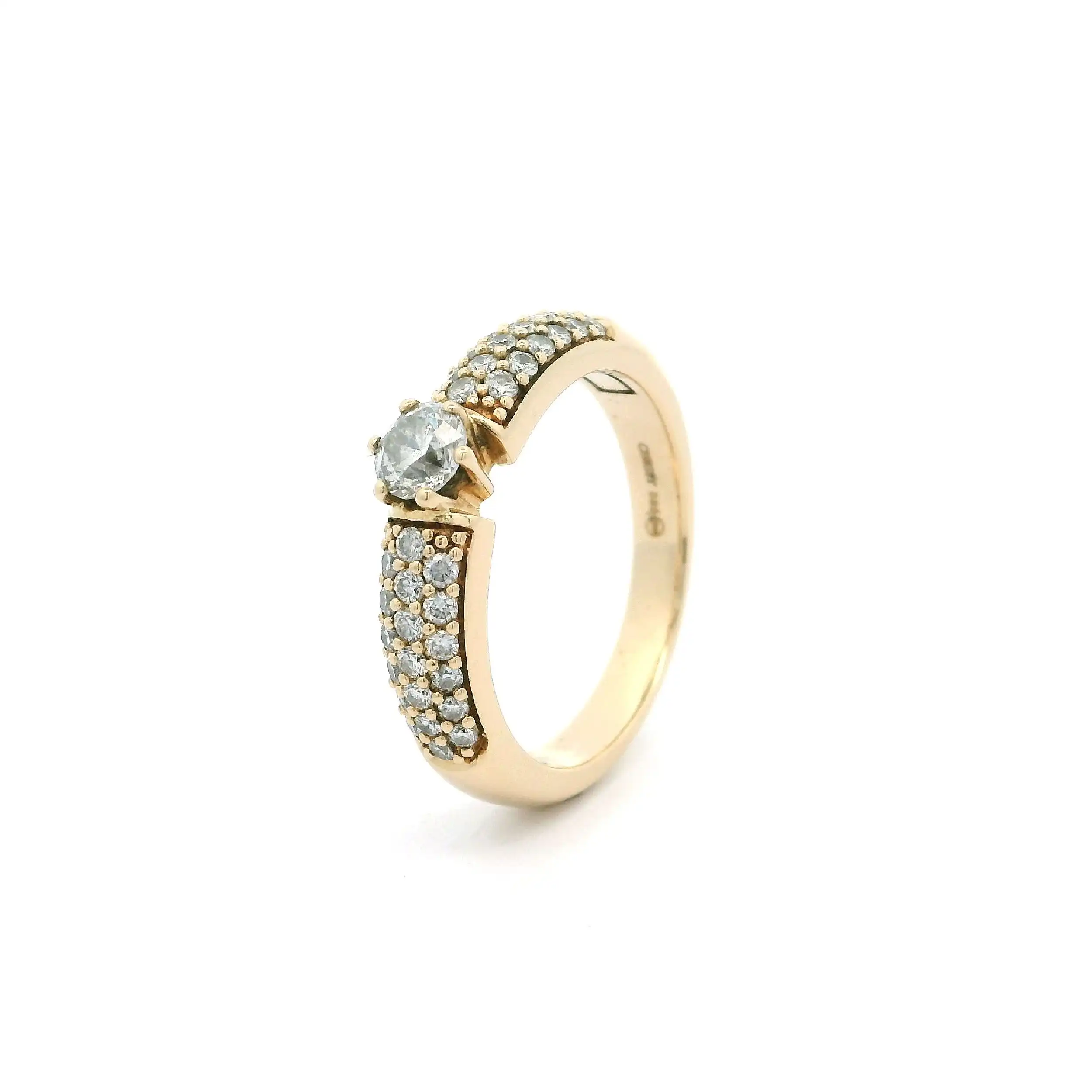 Ring Gelbgold "Christ" mit Brillanten Ring Gelbgold "Christ" mit Brillanten