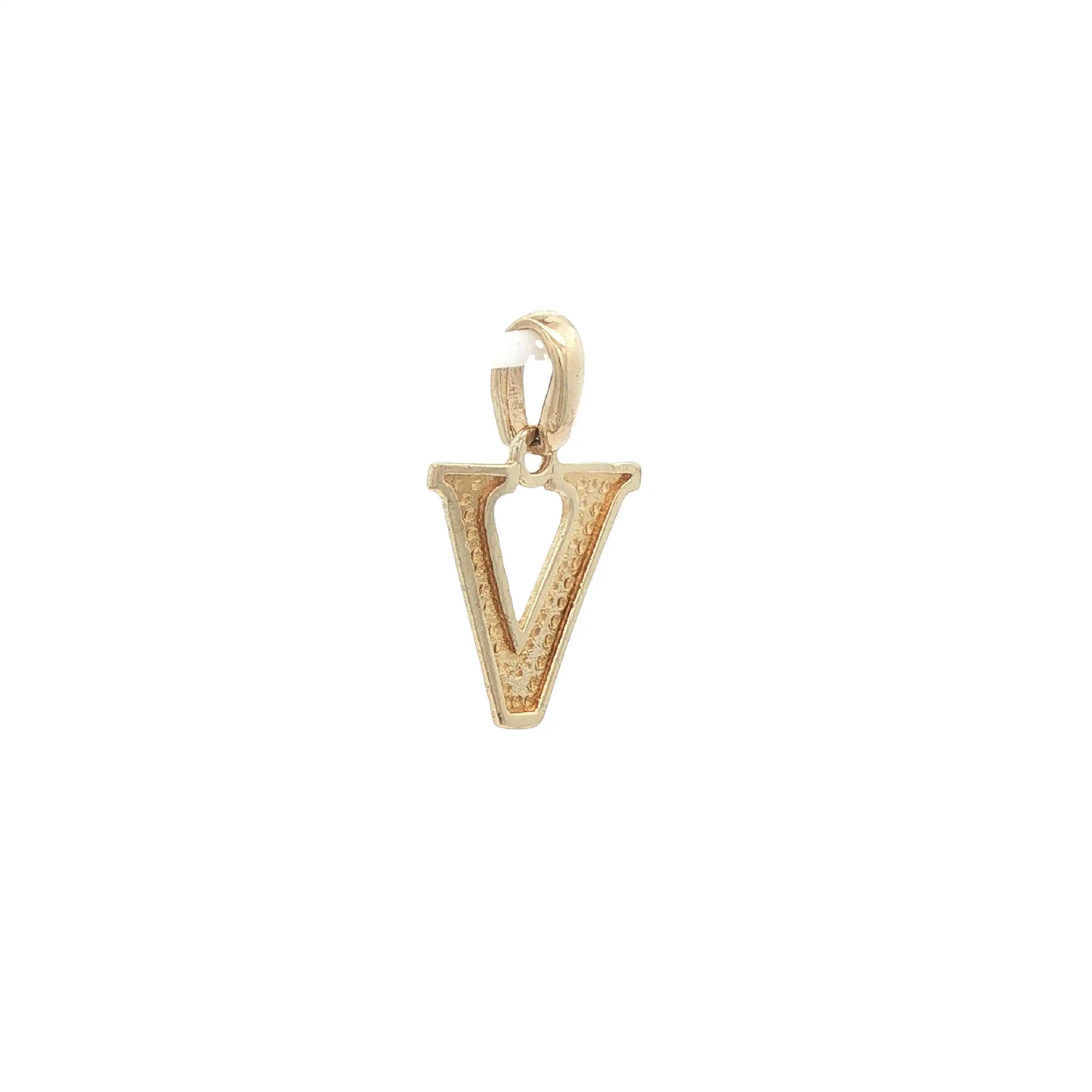 Anhänger Gelbgold Buchstabe "V"