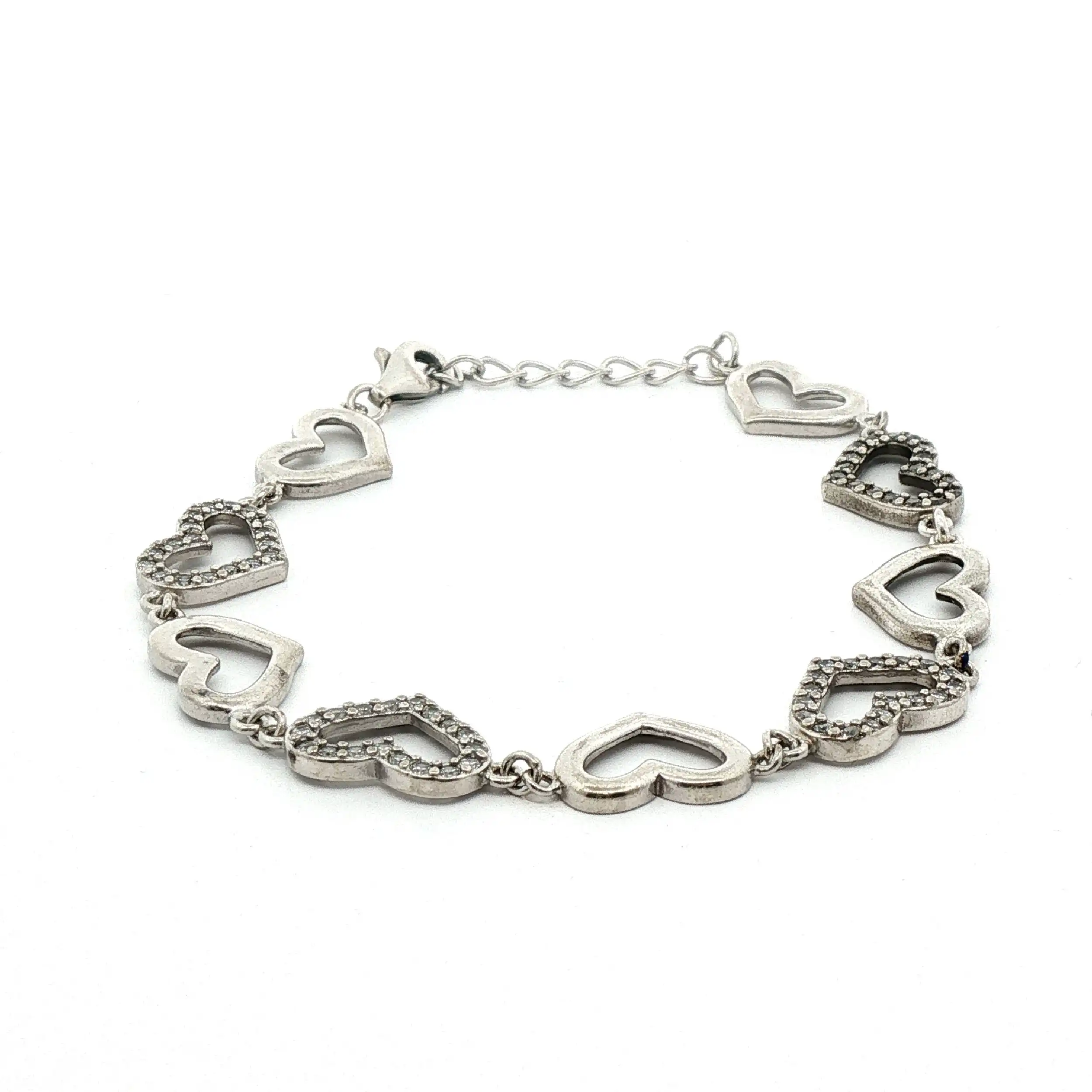 Armband Silber mit Herzchen