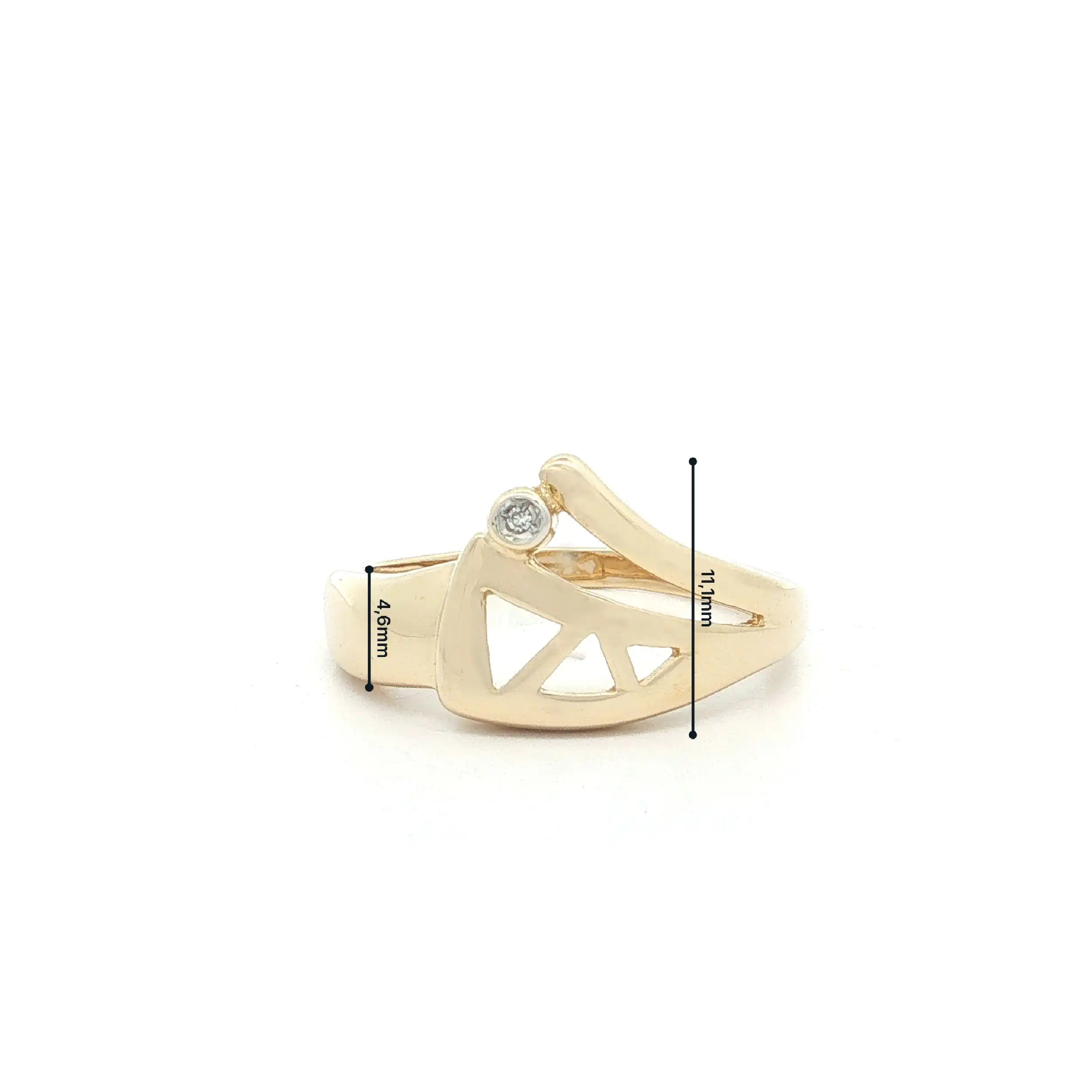 Ring Gelbgold mit Diamant Ring Gelbgold mit Diamant