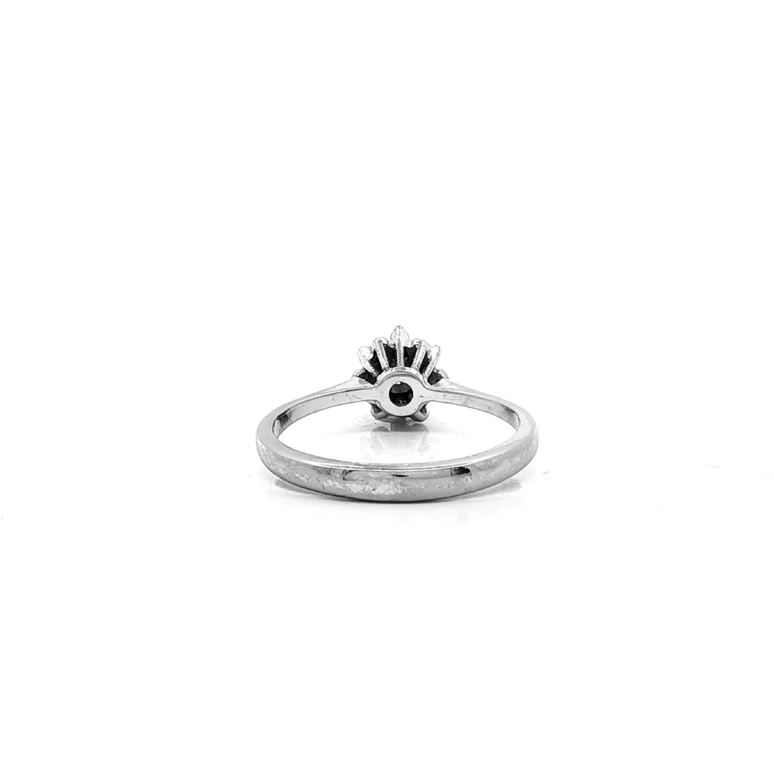 Ring Weißgold mit Diamanten und Brillant Ring Weißgold mit Diamanten und Brillant