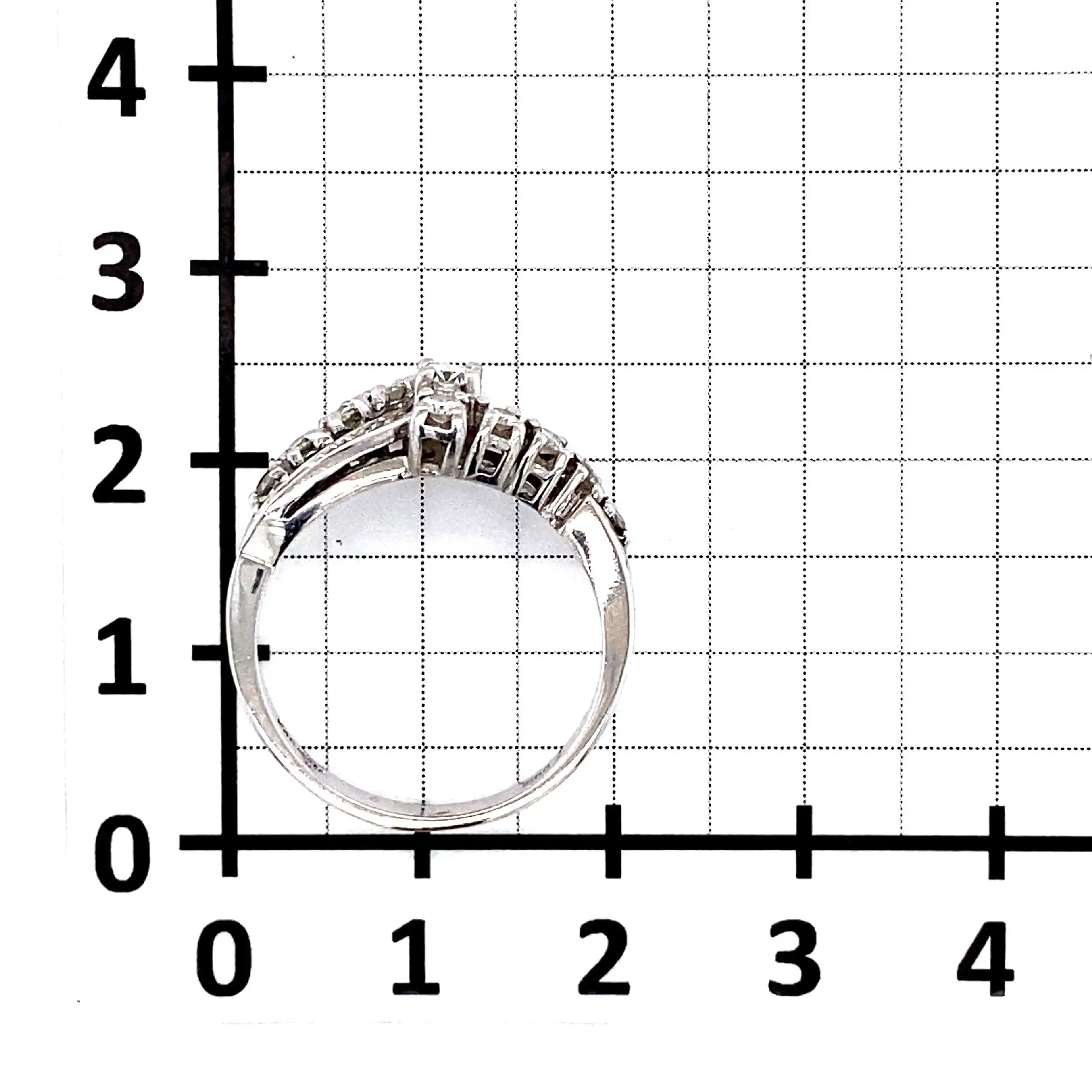 Ring Weißgold mit Brillanten und Diamanten