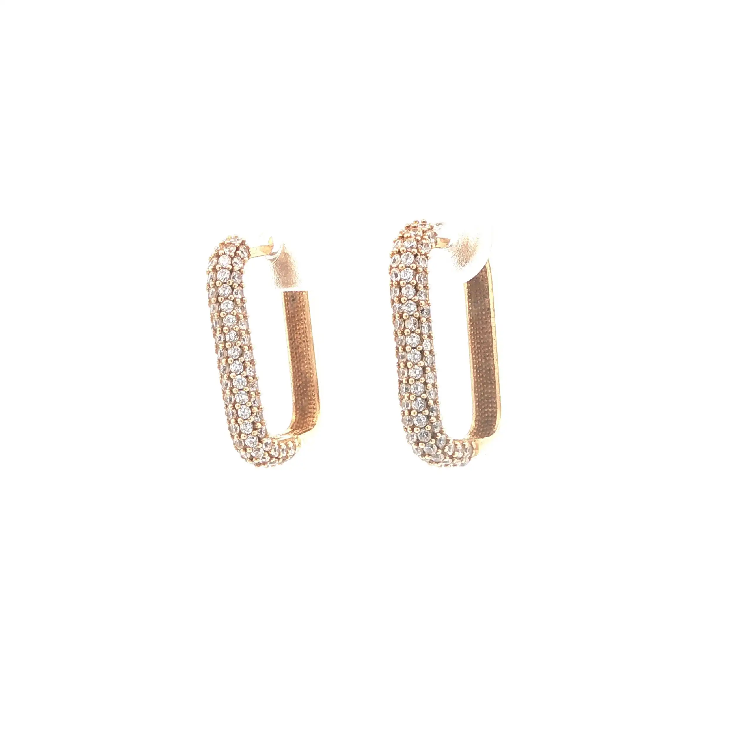 Creolen Gelbgold mit Zirkonia Creolen Gelbgold mit Zirkonia