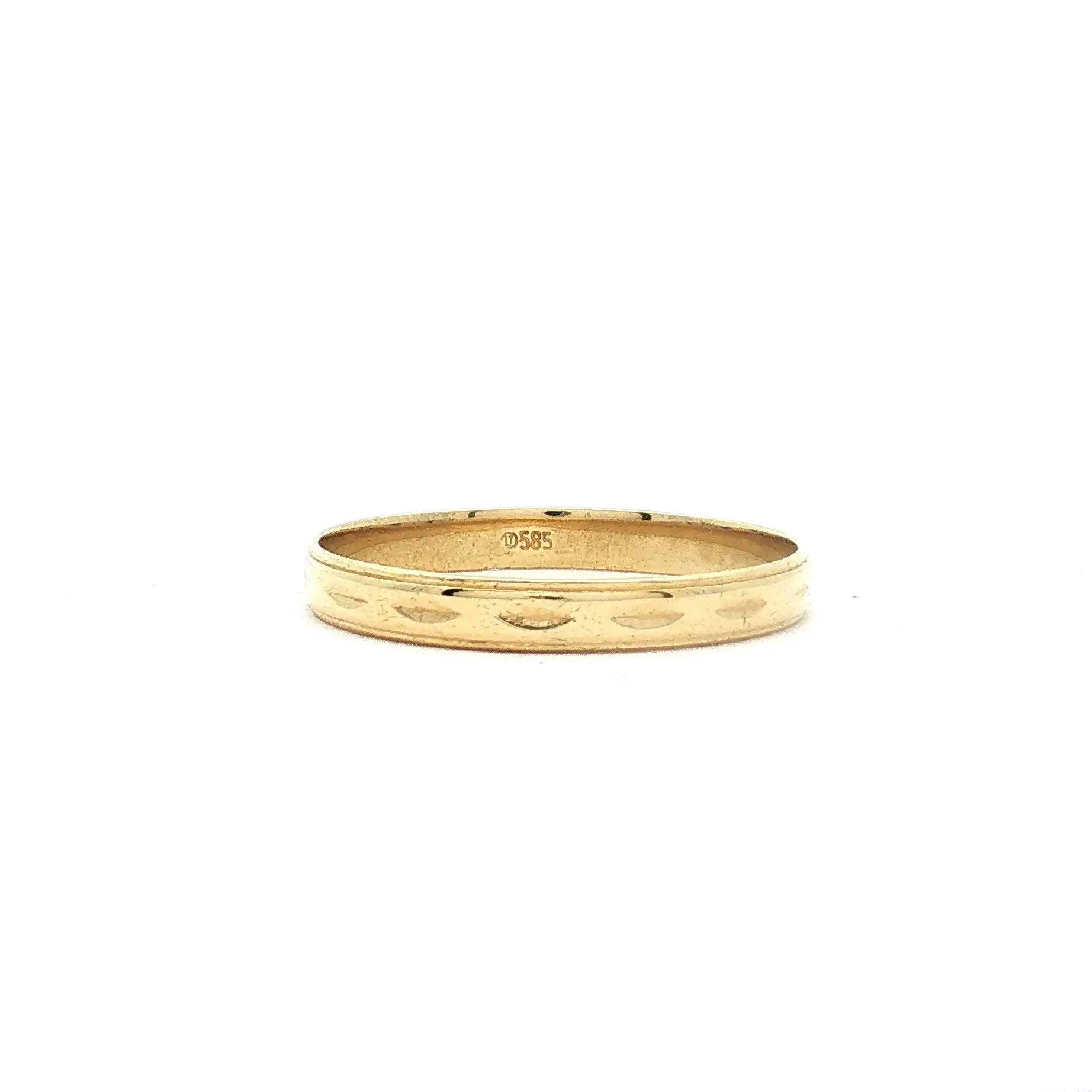 Trauring Gelbgold mit Muster Trauring Gelbgold mit Muster