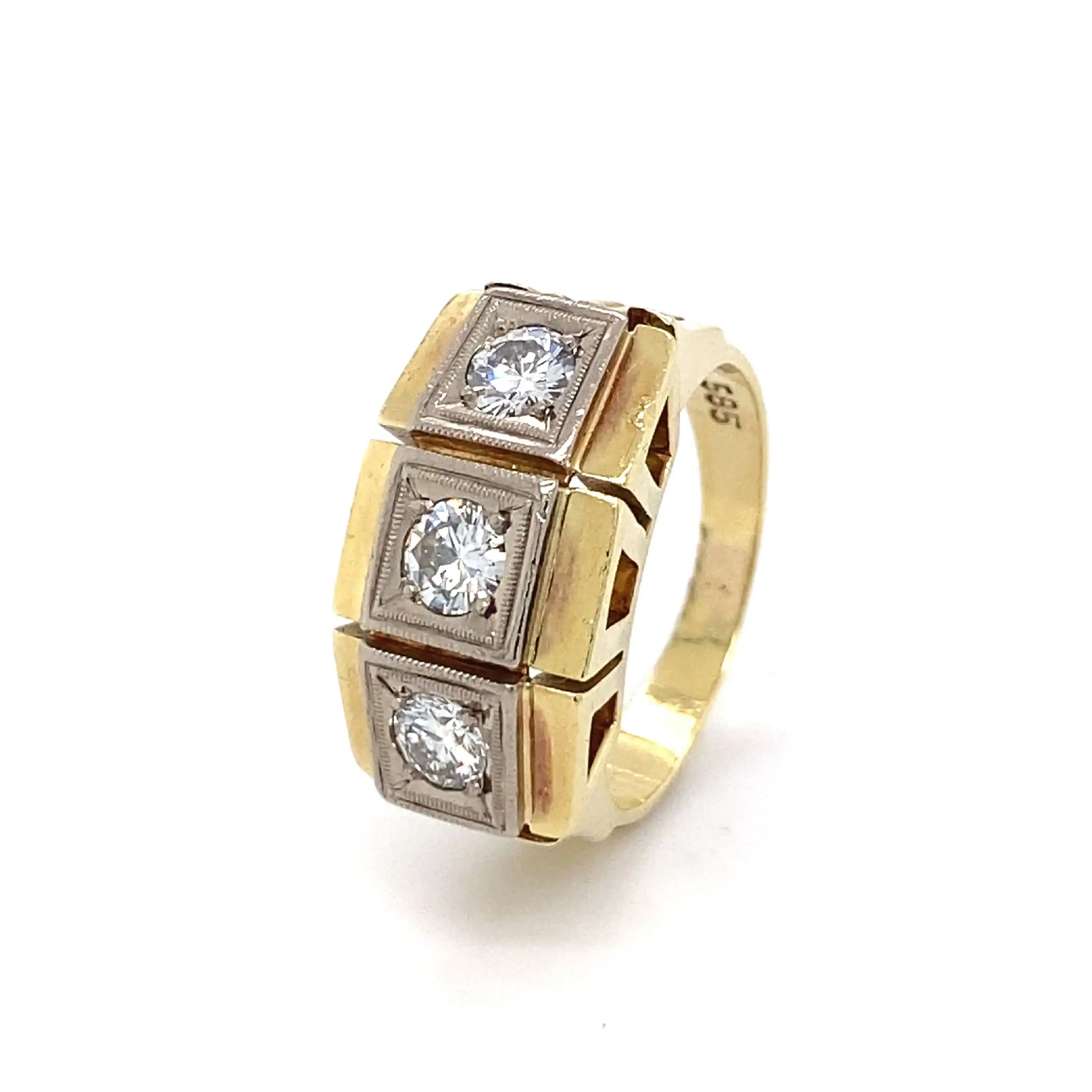 Ring Bicolor mit Brillanten Ring Bicolor mit Brillanten