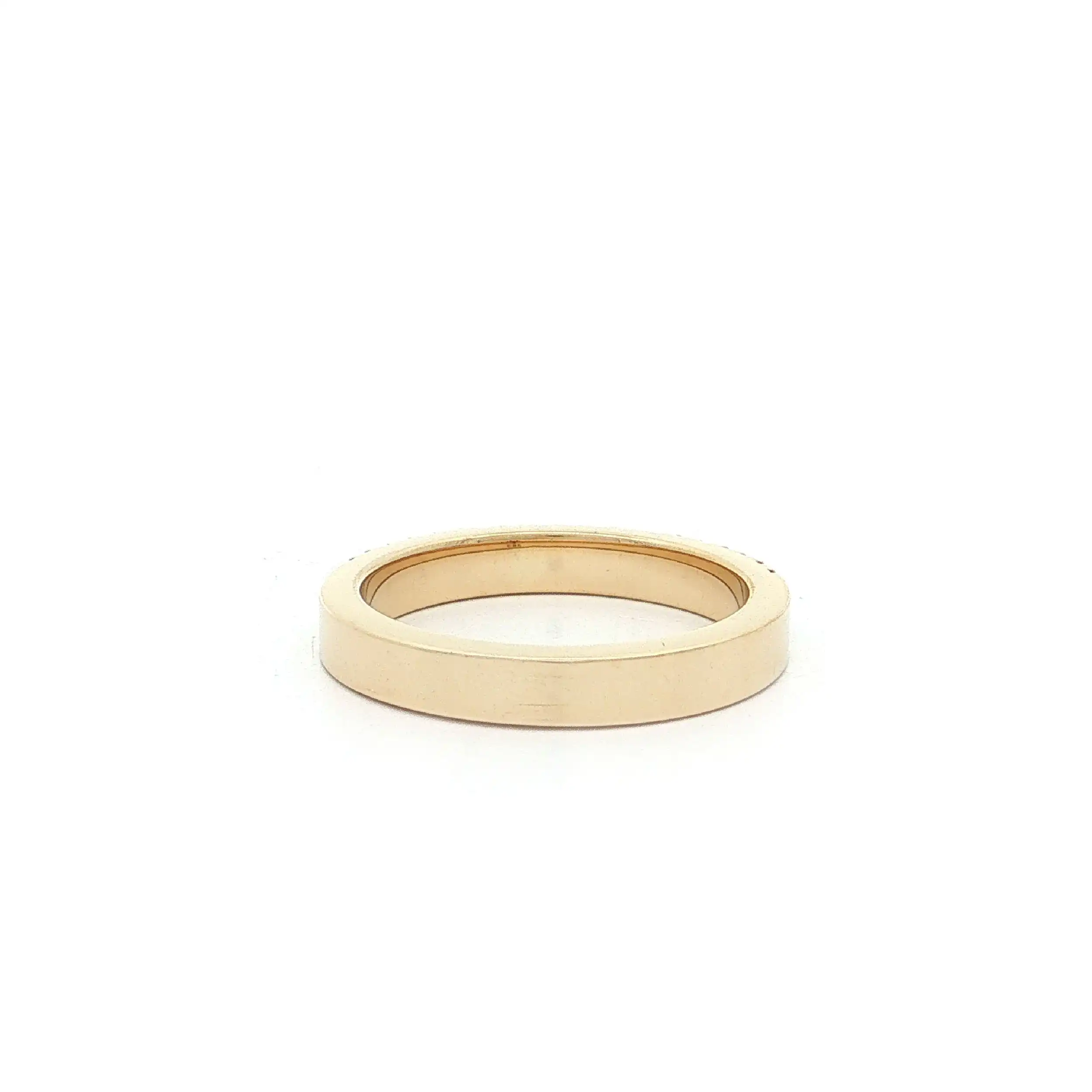 Halbmemoryring Gelbgold mit Zirkonia