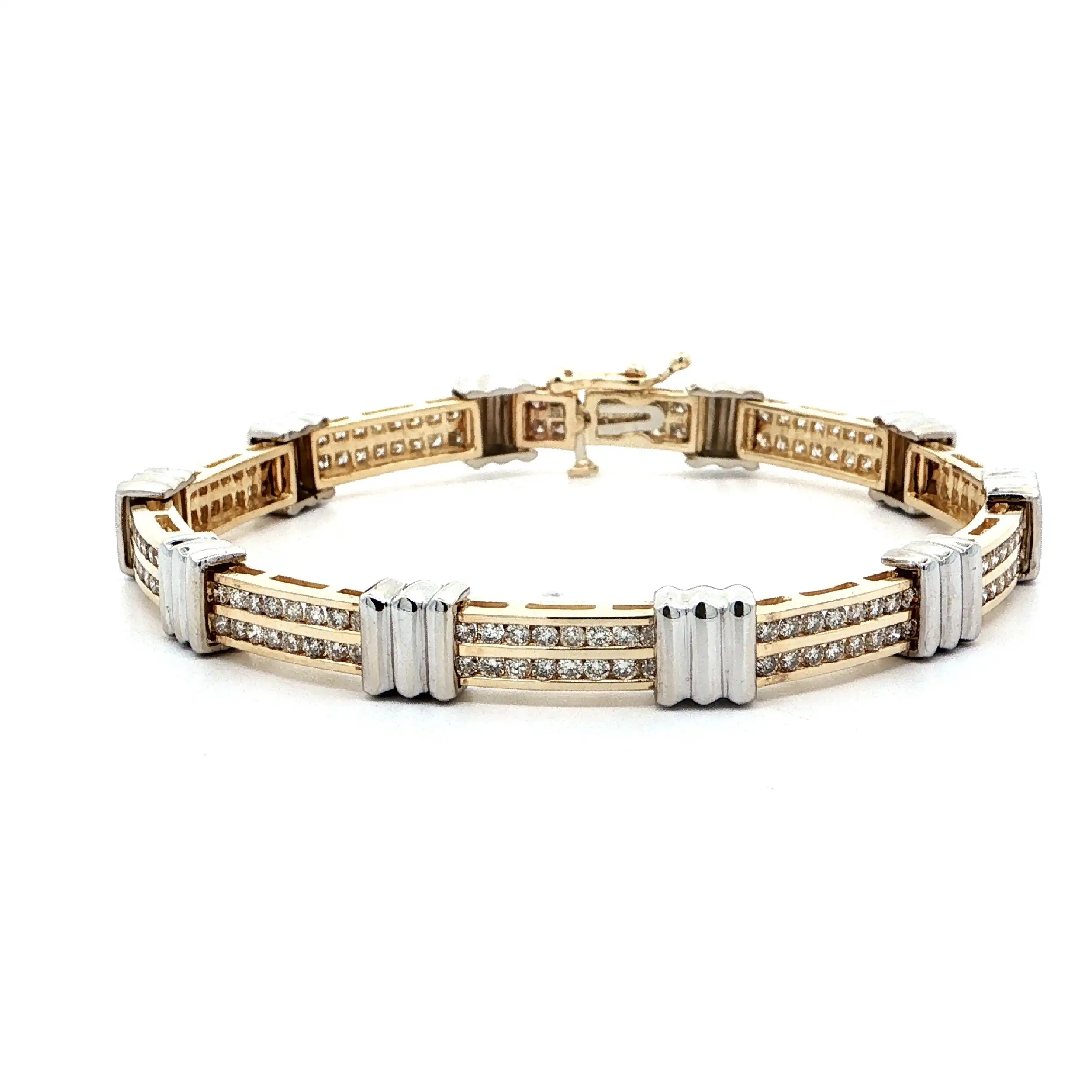 Armband Bicolor mit Brillanten Armband Bicolor mit Brillanten