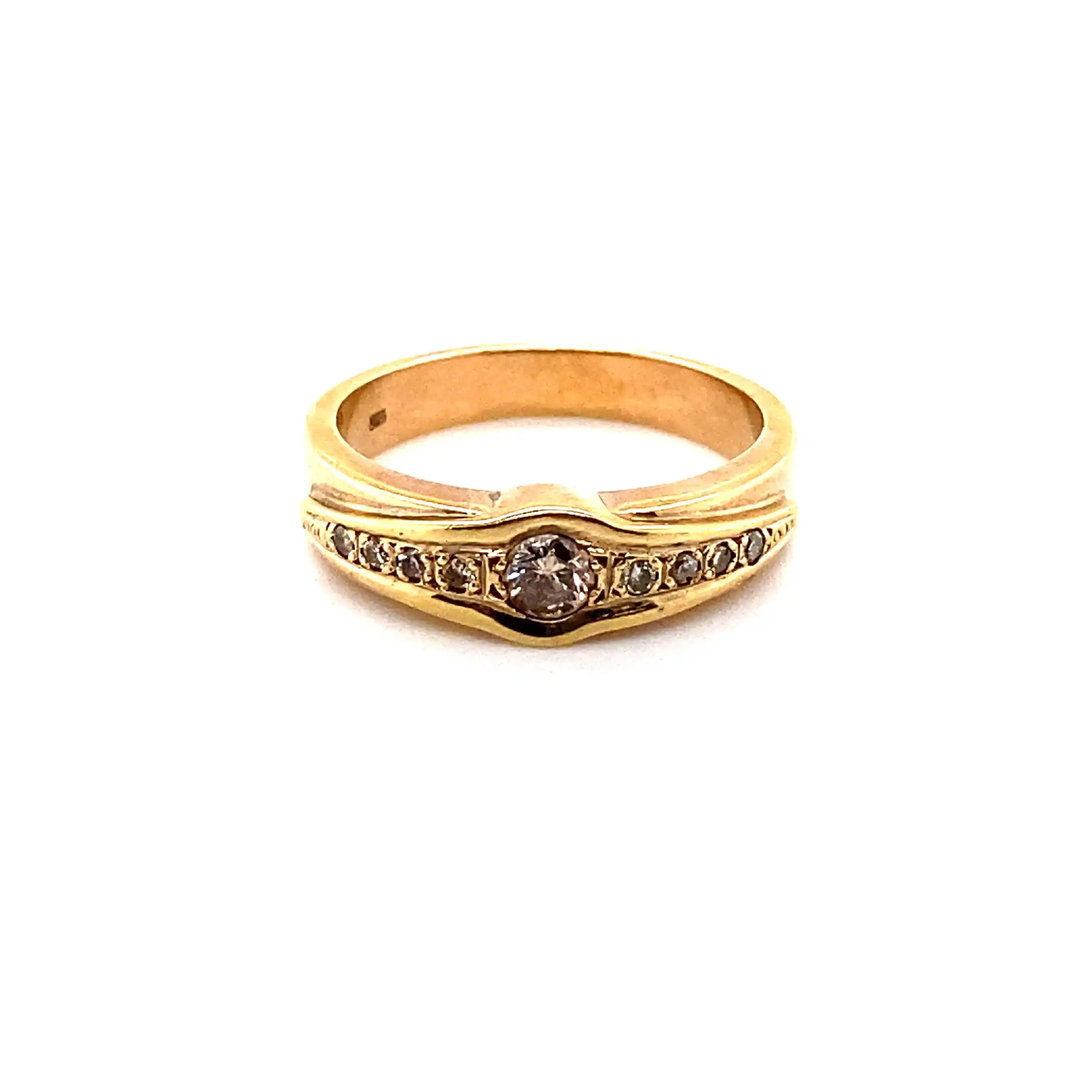 Ring Gelbgold mit Brillanten