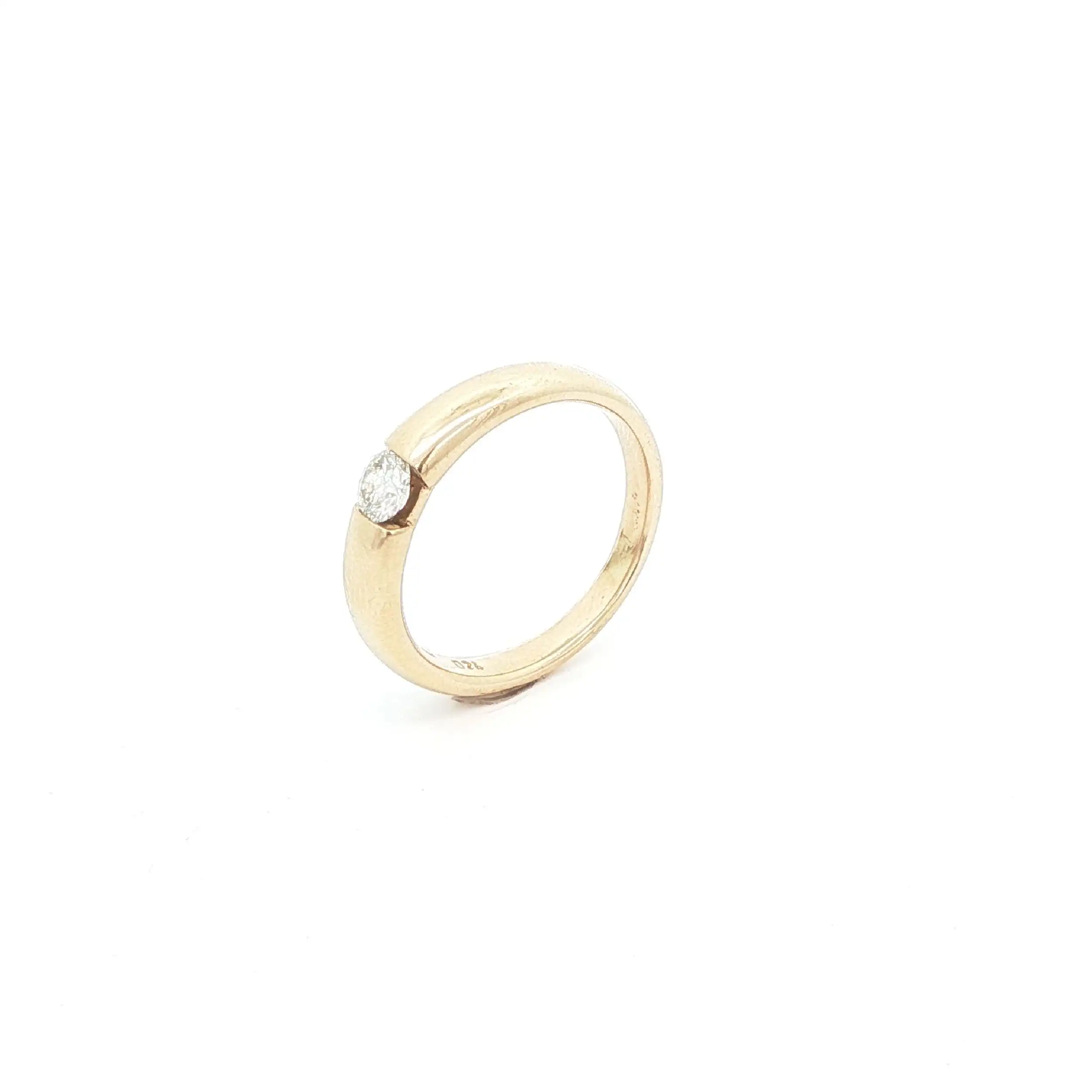 Ring Gelbgold mit Brillant Solitär