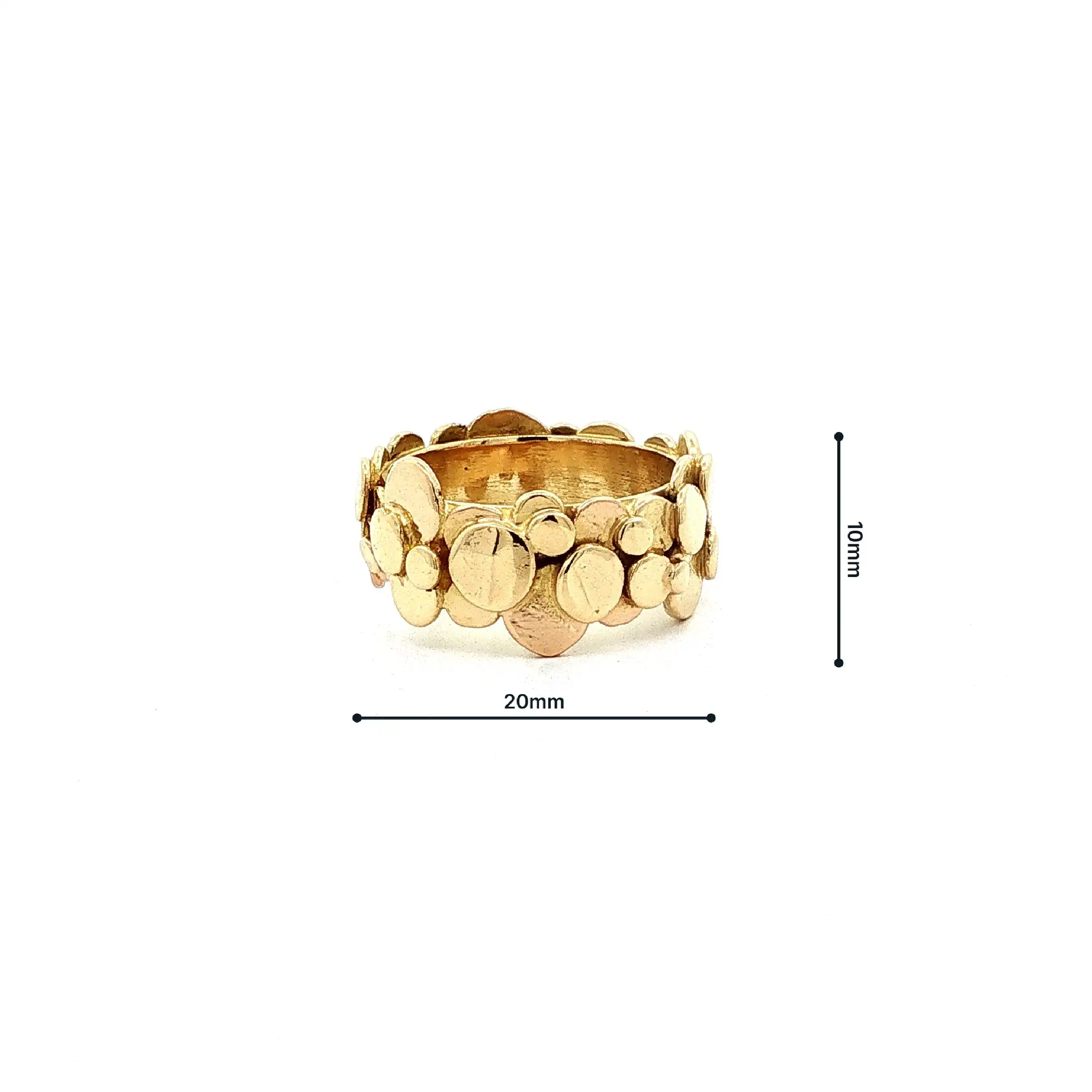 Ring Gelbgold mit Muster