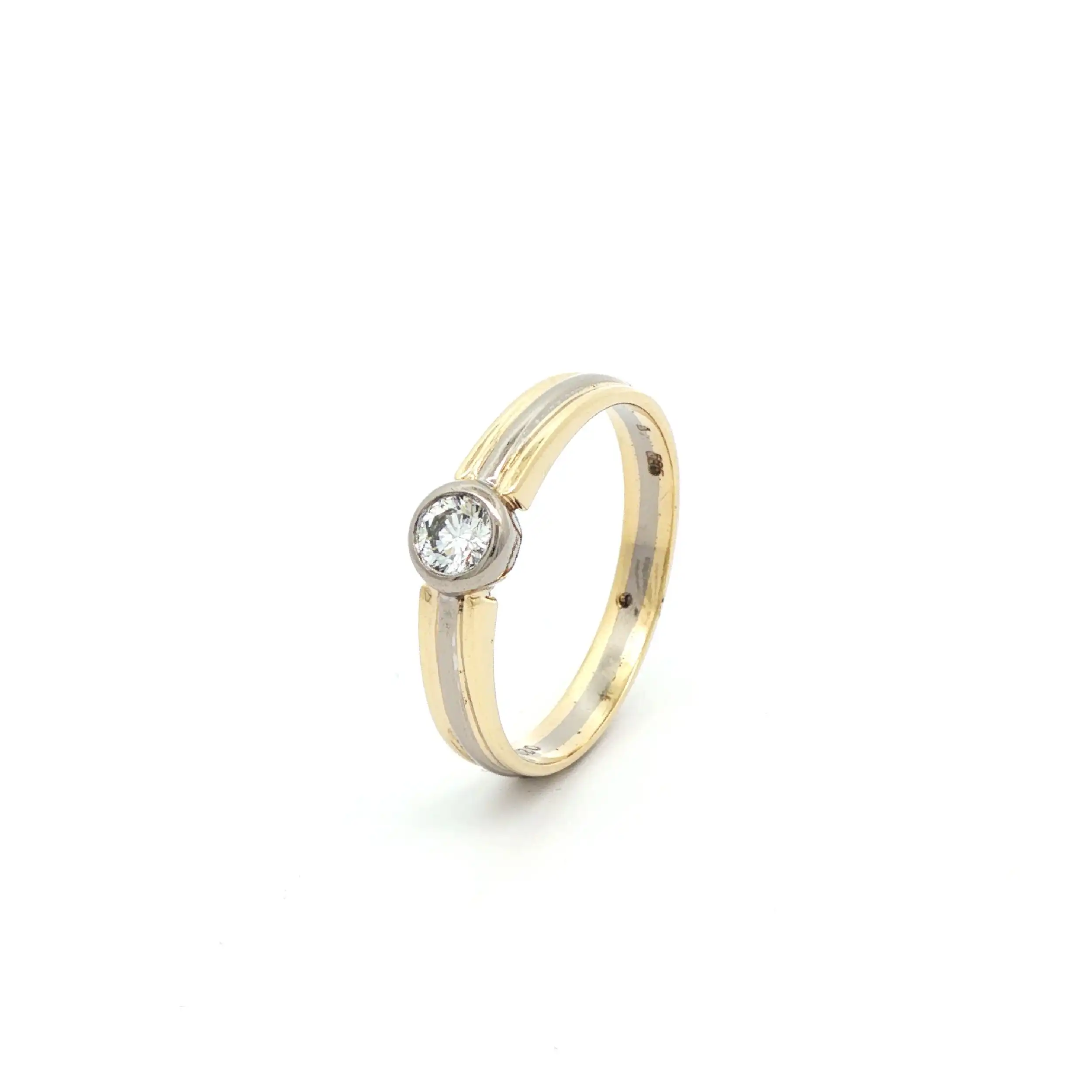 Ring Bicolor mit Brillanten