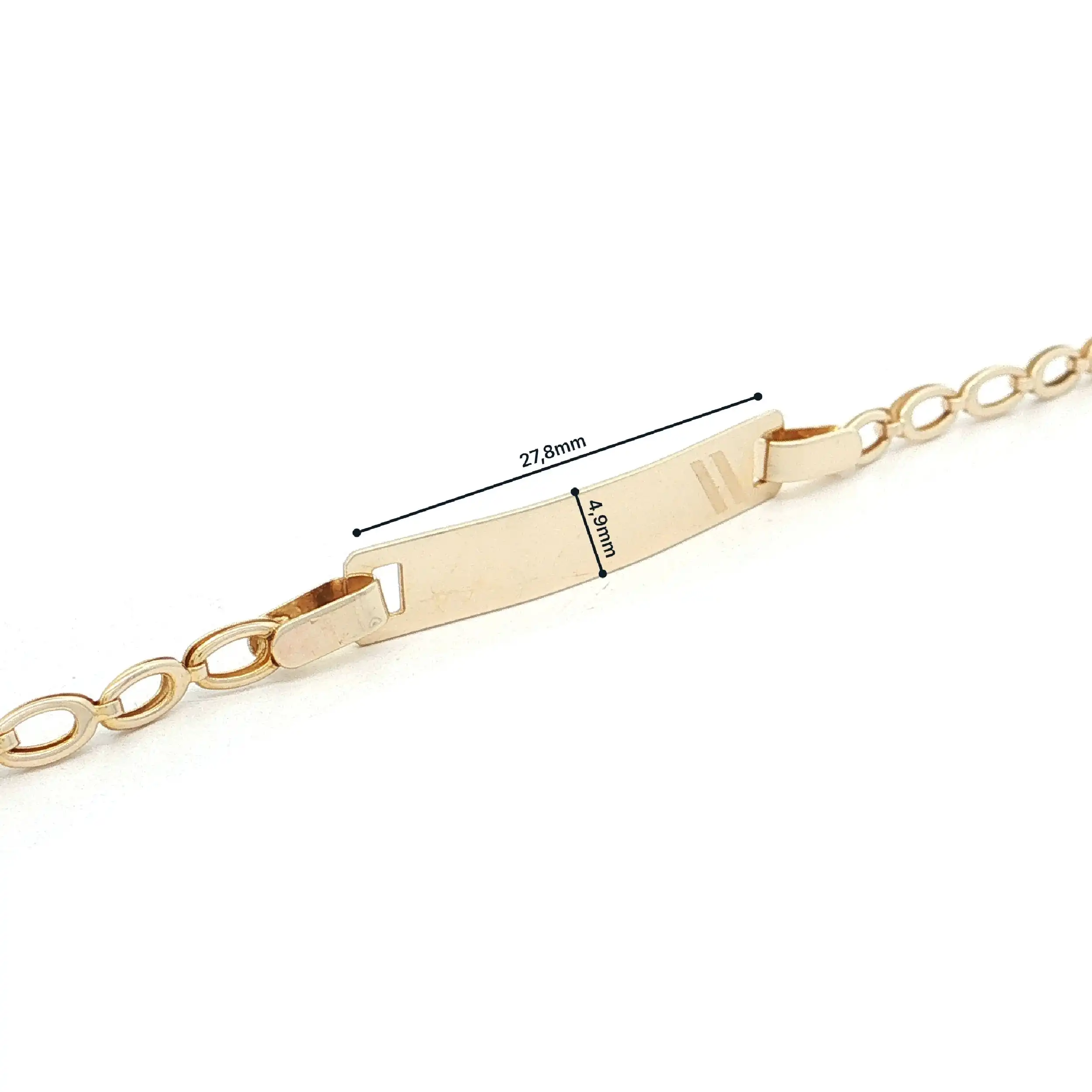 Identarmband Gelbgold