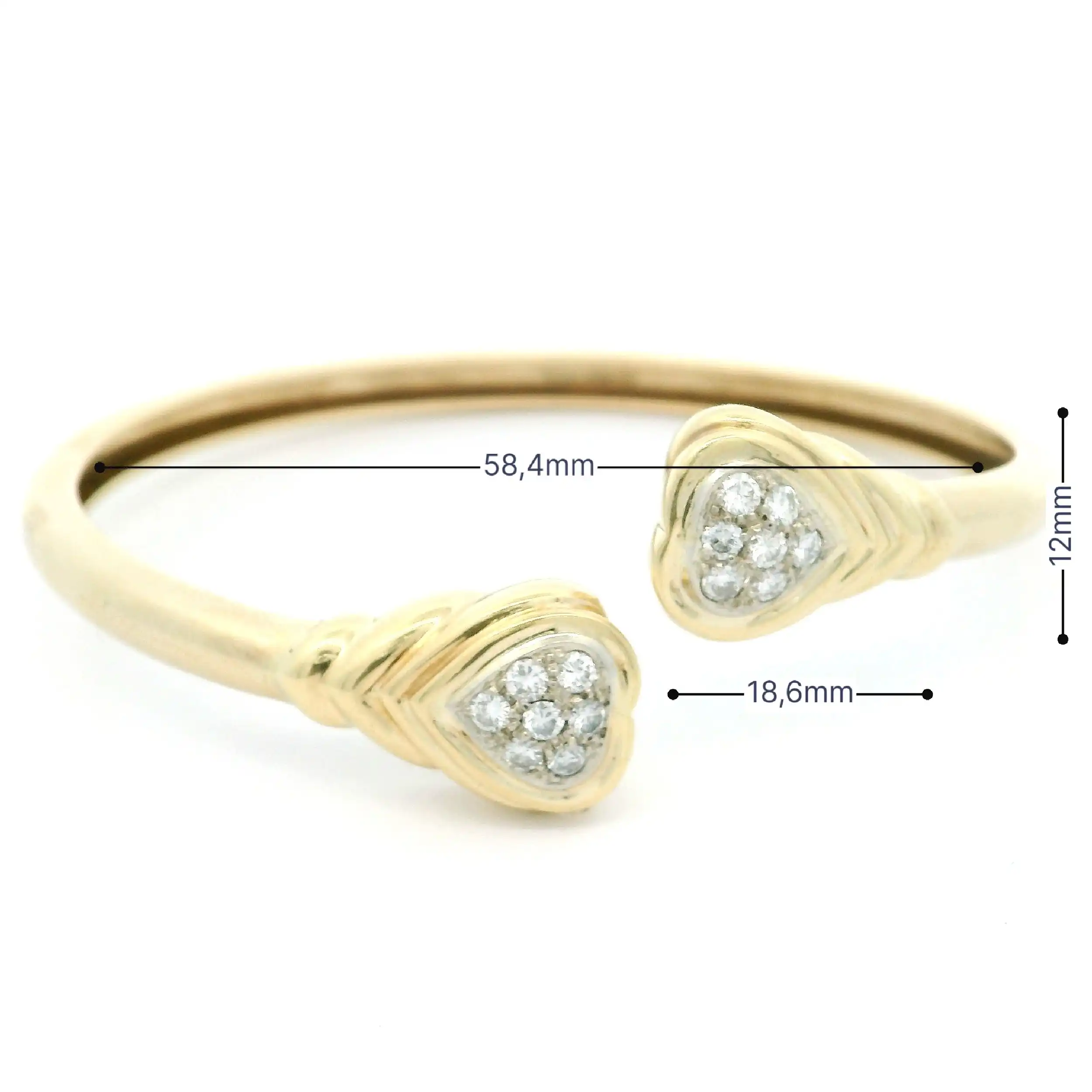 Armreif Bicolor mit Brillanten Armreif Bicolor mit Brillanten